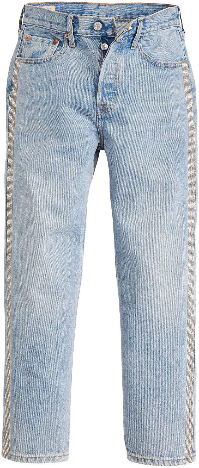 Levi's® 7/8-Jeans 501 CROP mit Glitzerdetails an Seitennähten