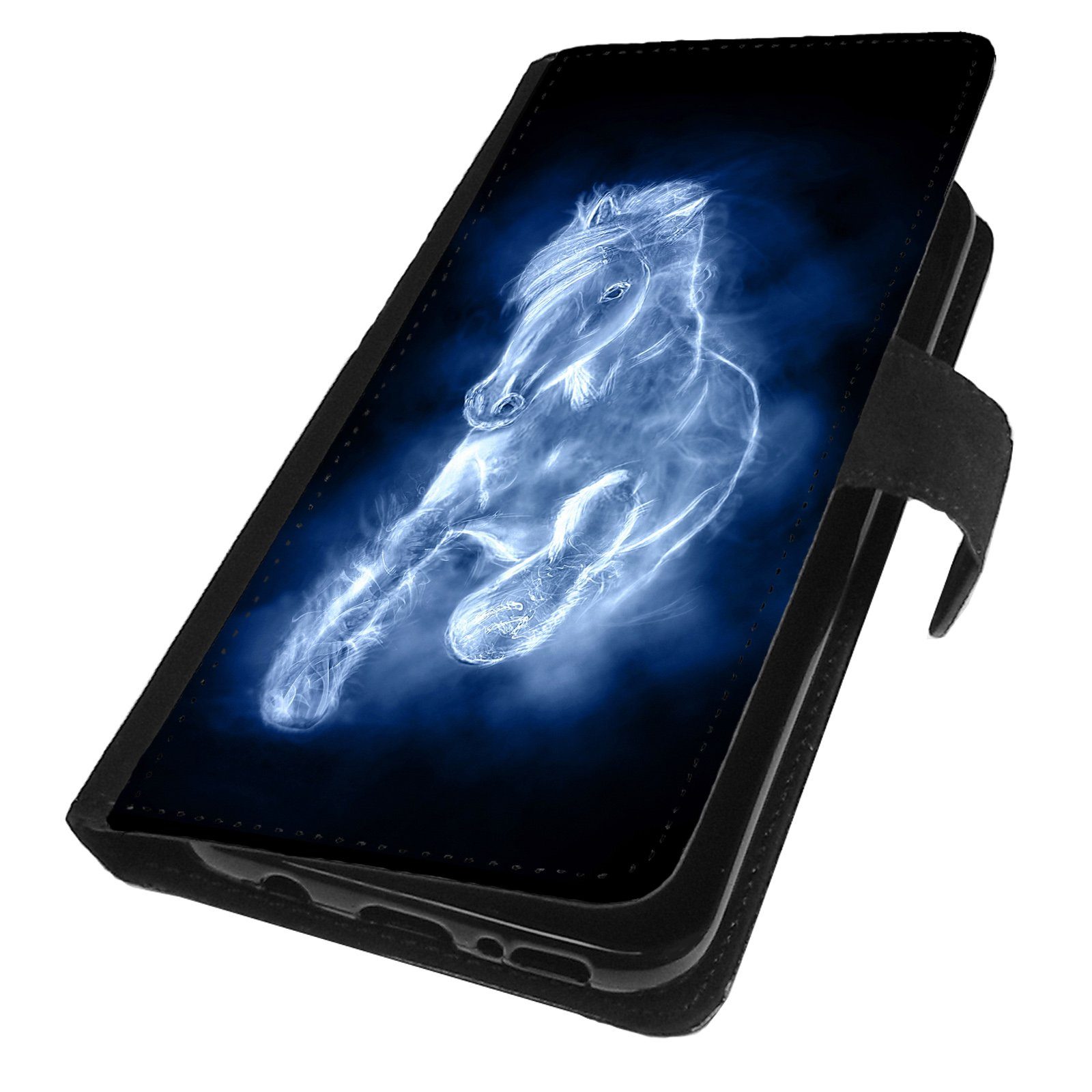 Traumhuelle Smartphone-Hülle MOTIV 113 Pferd Blau Hülle für iPhone Xiaomi Google Huawei Motorola, Handy Tasche Case Cover Schutzhülle Etui Silikon