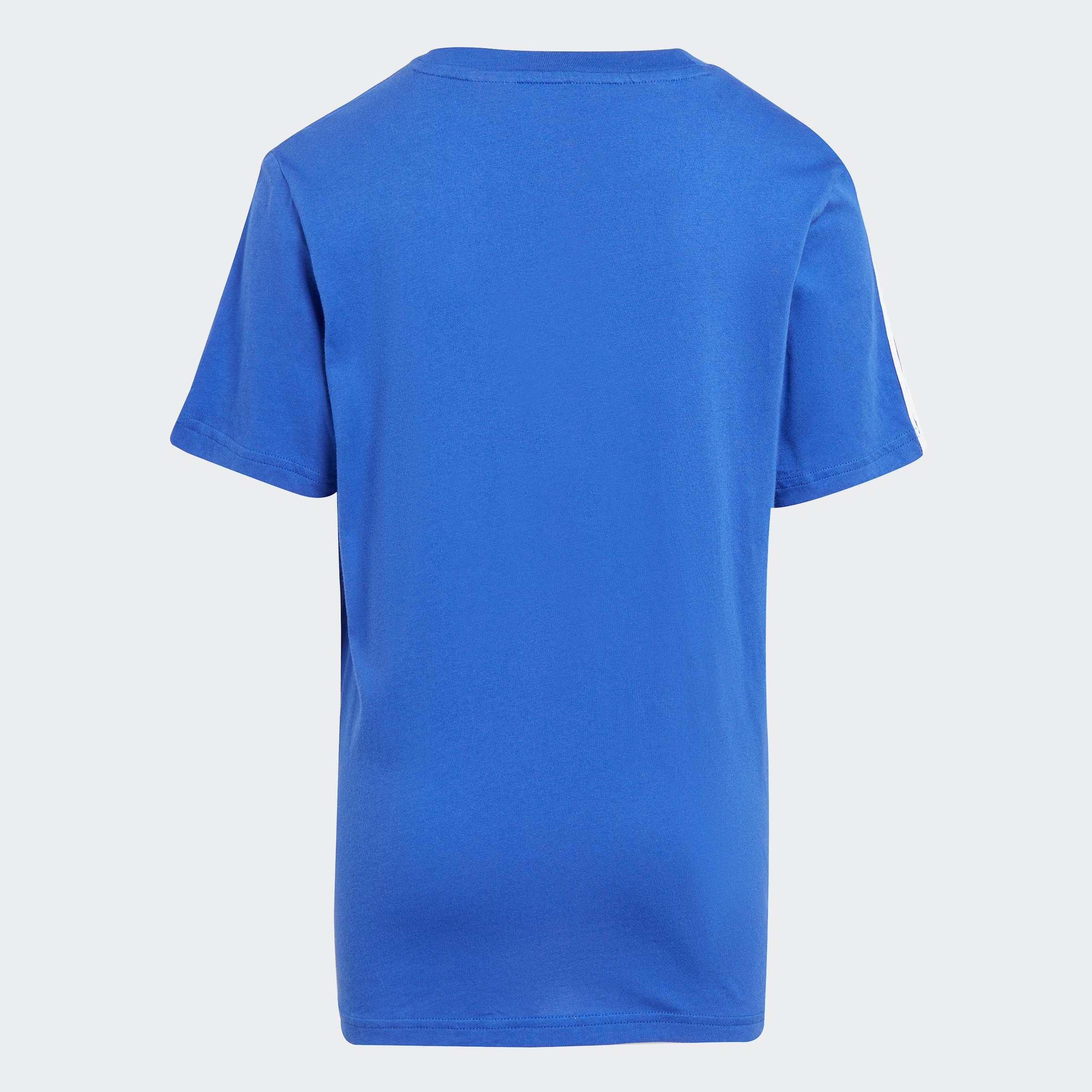 COLORBLOCK Lucid Medium Semi / KIDS / Blue 3-STREIFEN adidas T-Shirt Grey Heather White COTTON Sportswear TIBERIO