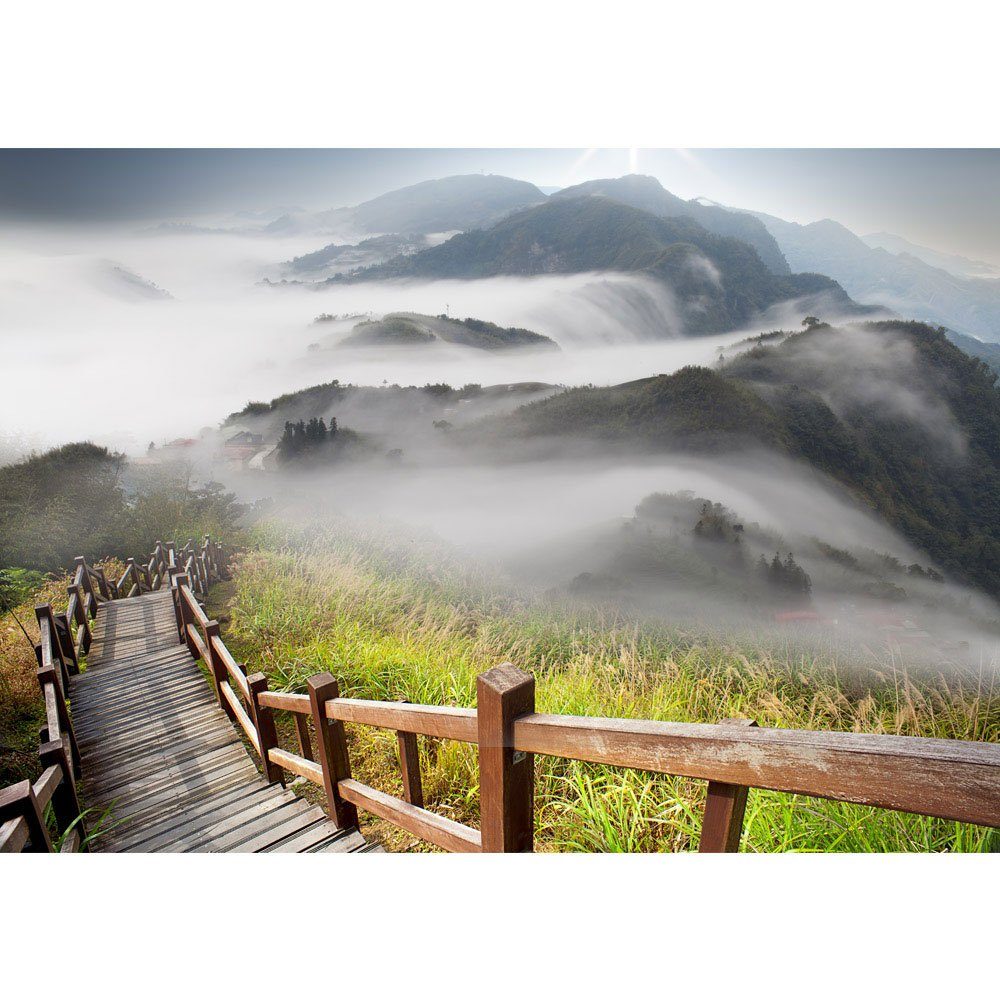 liwwing Fototapete Fototapete Berge Aussicht Alpen Urlaub wandern liwwing no. 53, Landschaft