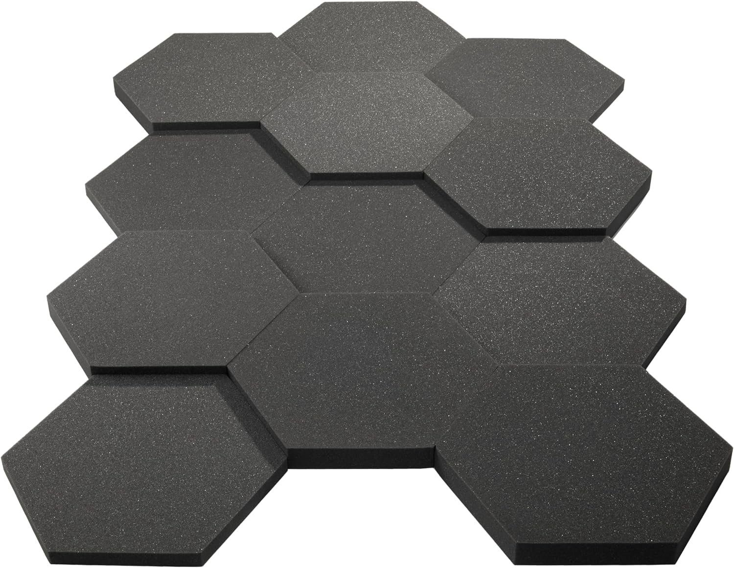 sunnypillow Akustikplatte Hexagon Akustikschaumstoff 50 x 43 x 3/5cm, (24-St) – Bild 4 von 4