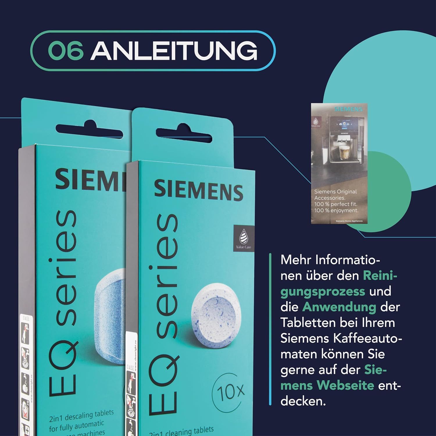 MEISTERZWECK4U - Siemens TZ80002 Entkalkungstabletten 4x3 Stück