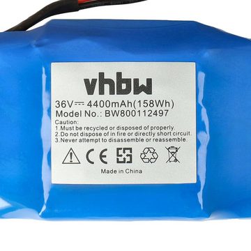 vhbw Ersatz für Bluewheel 10IXR19/65-2, HPK-11 für Elektromobil-Akku Li-Ion 4400 mAh (36 V)
