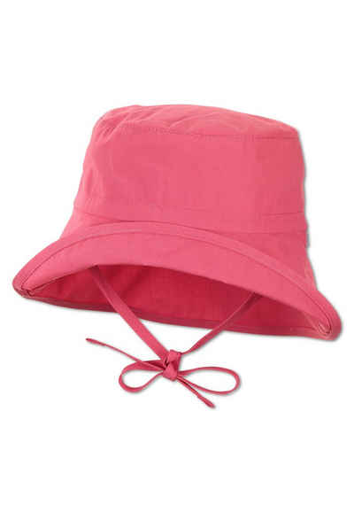 Sterntaler® Schirmmütze Sonnenhut uni (1-St., Sommerhut unifarben mit UV-Schutz idealer Schutz für den Sommer) Kinderhut aus Baumwolle mit Nackenschutz und Bindeband