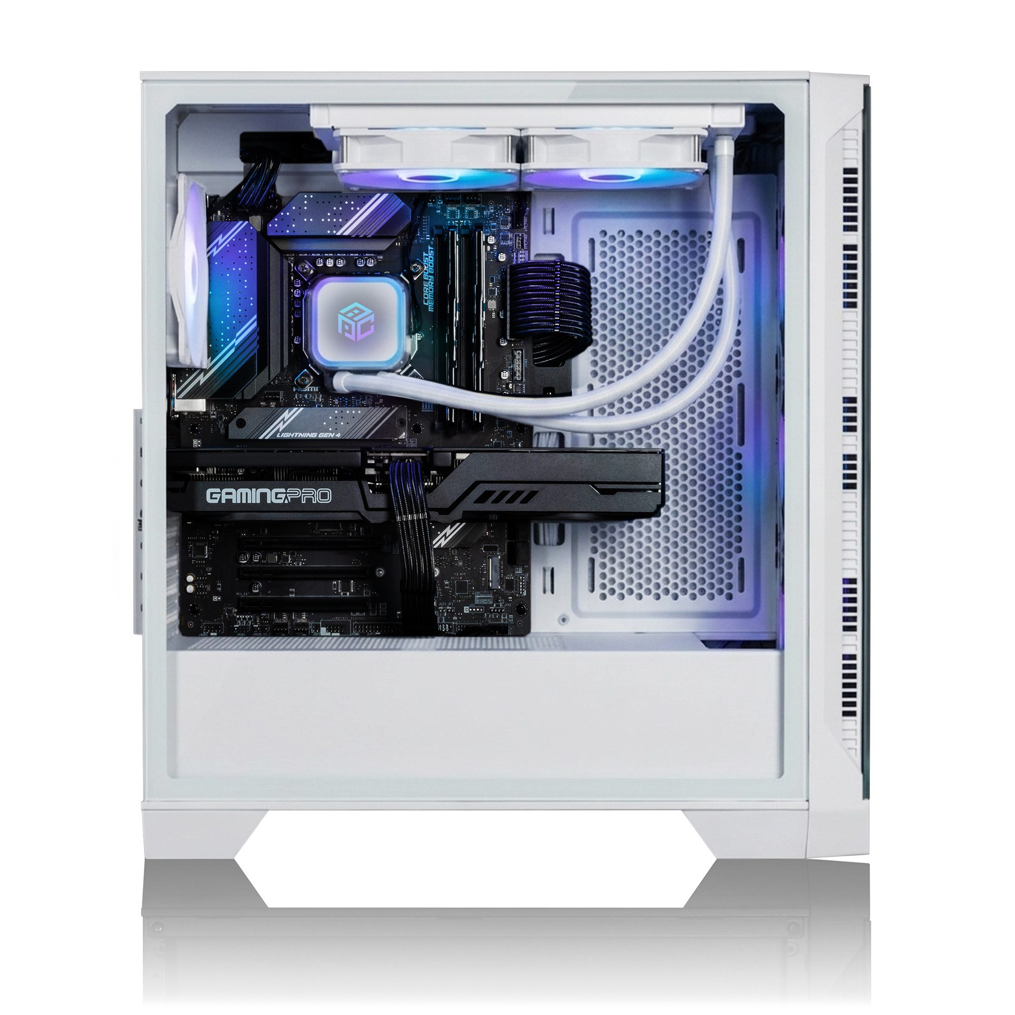AurumPC Polar R9 9950X3D mit RTX5070Ti 16GB und 32GB DDR5 RAM Gaming-PC (AMD Ryzen 9 9950X3D, GeForce RTX 5070 Ti, 32 GB RAM, 1000 GB SSD, Wasserkühlung, Windows 11, WLAN)