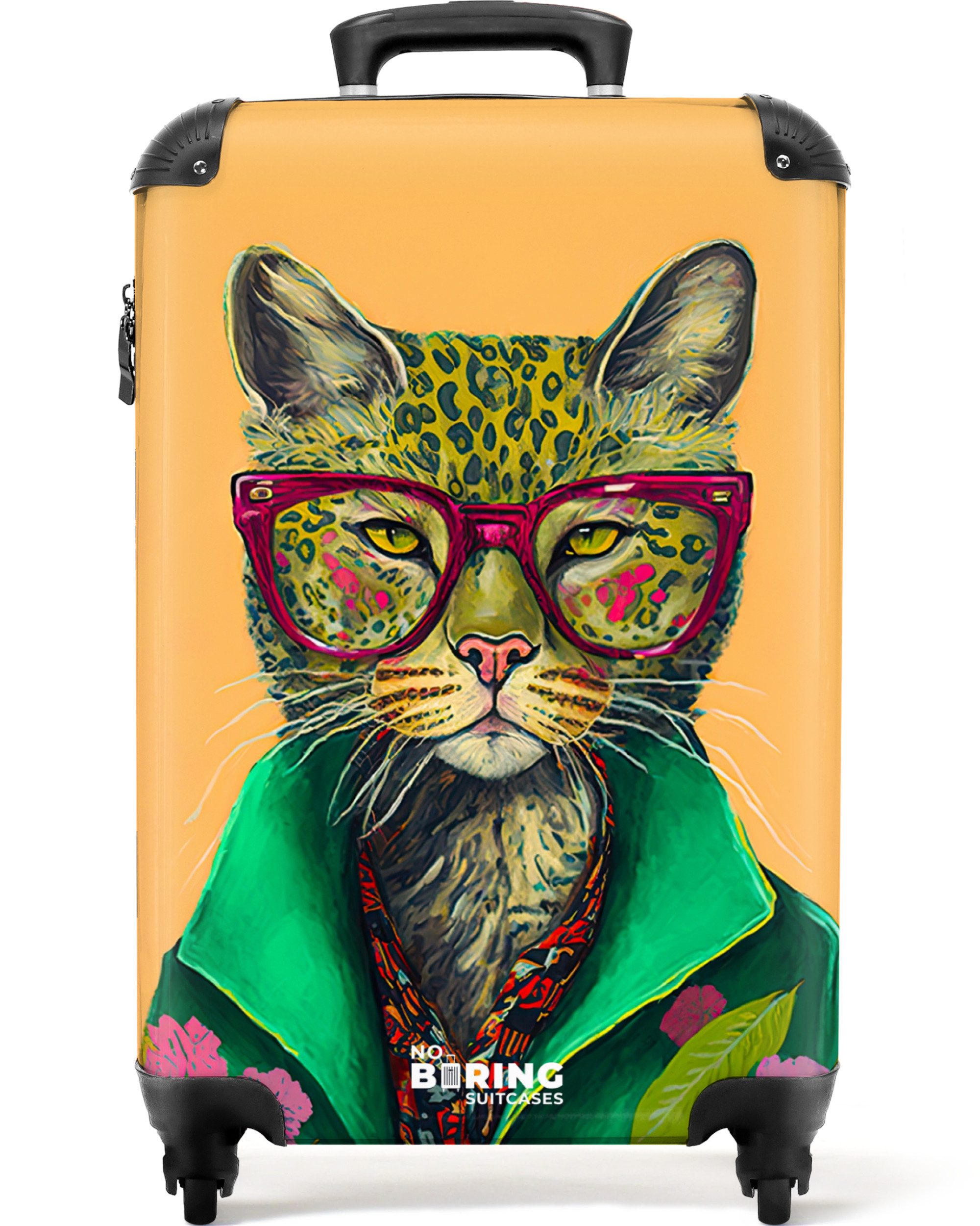 NoBoringSuitcases.com© Hartschalen-Trolley Tiere - Katze - günstig online kaufen