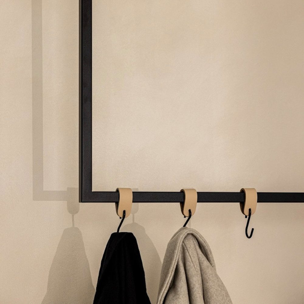 Metallbude Kleiderstange RUBI, Garderobenstange für Jacken, Mäntel und Kleidung, Stabile Konstruktion