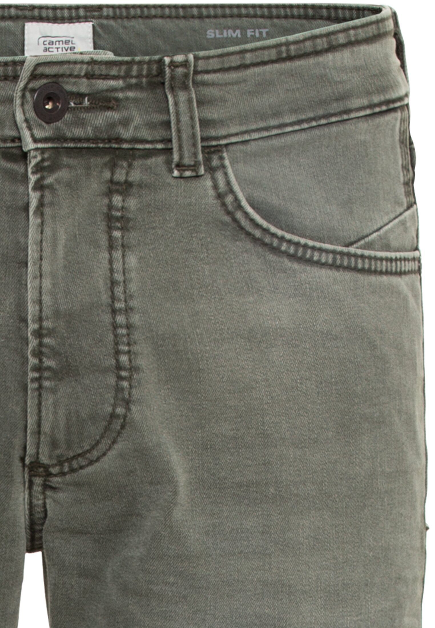 camel active Slim-fit-Jeans Denim 5-Pocket-Hose Camel Colored Herren Active