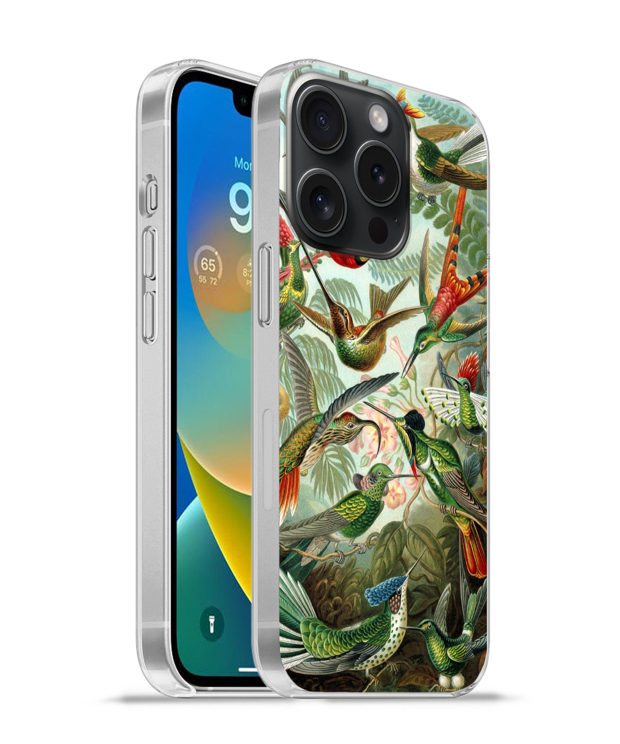 MuchoWow Handyhülle für Apple iPhone 15 Pro Trochilidae - Alte Meister - Kunst, Smartphone-Bumper, Print, Handy Schutzhülle Dünn