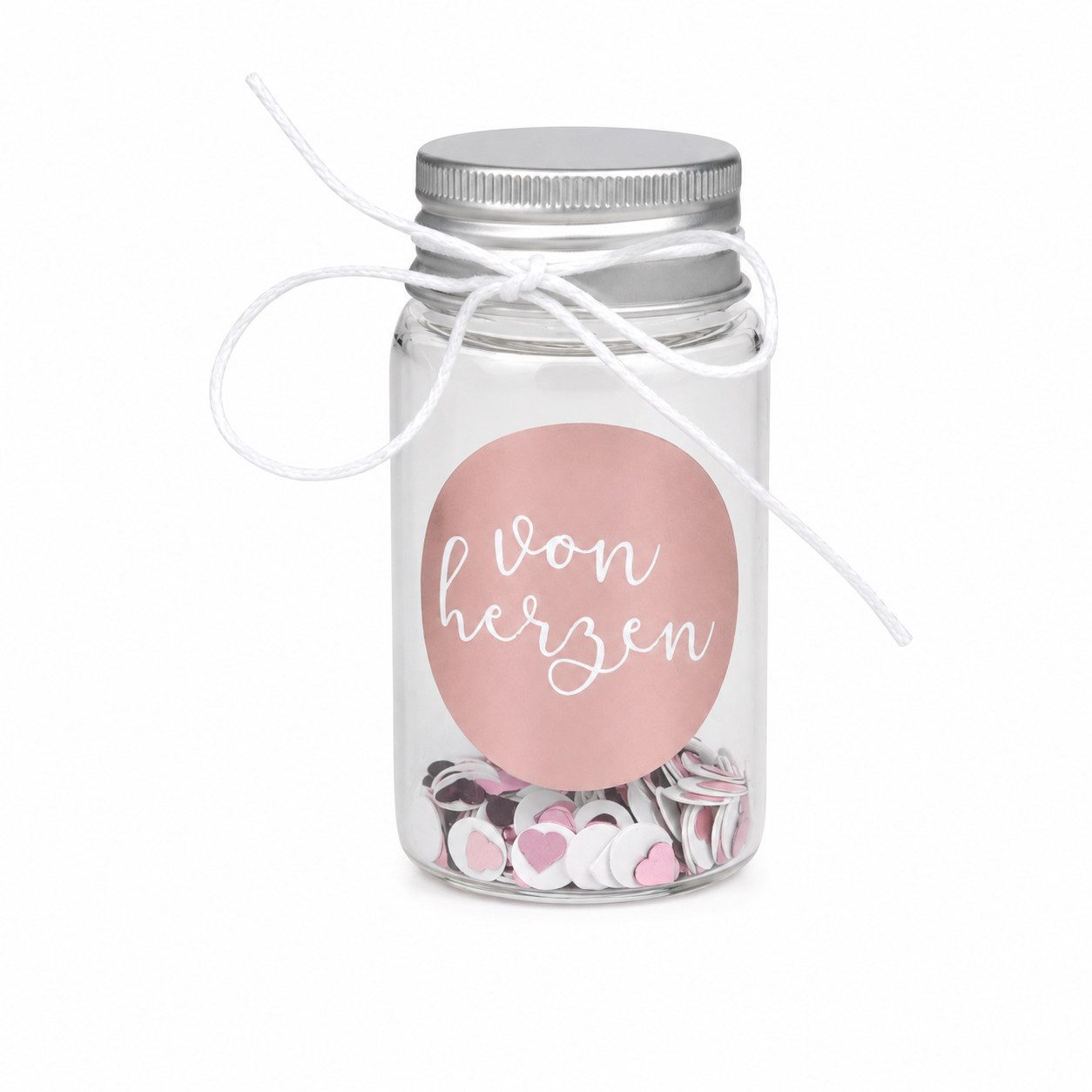 Räder Design Geschenkbox GIVING Kleines Geschenkglas Von Herzen, Mit Drehverschluss