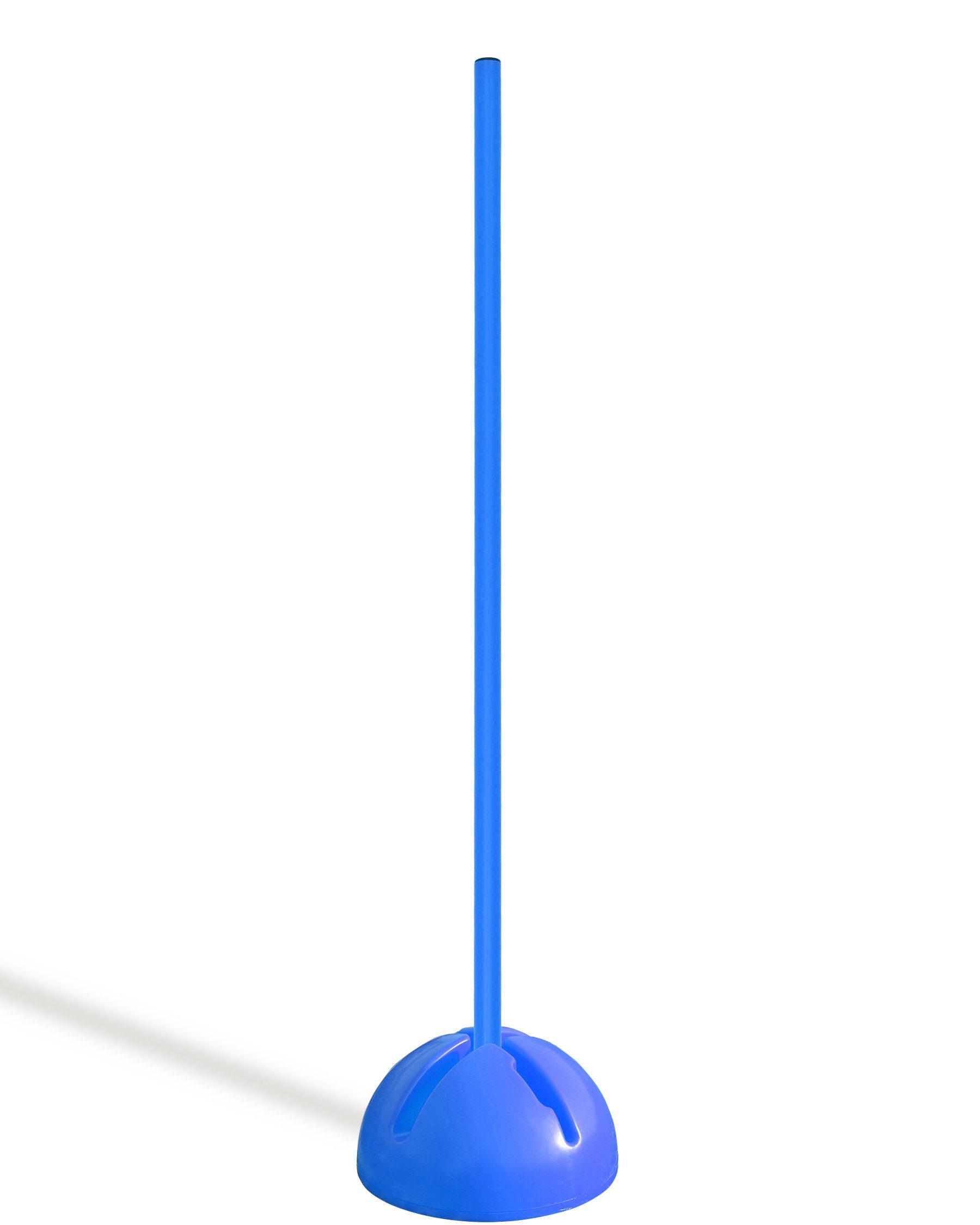 SPORTIKEL24 Agility-Slalom X-Fuß Slalomset mit Stange 100 cm Farbe Blau, Kunststoff