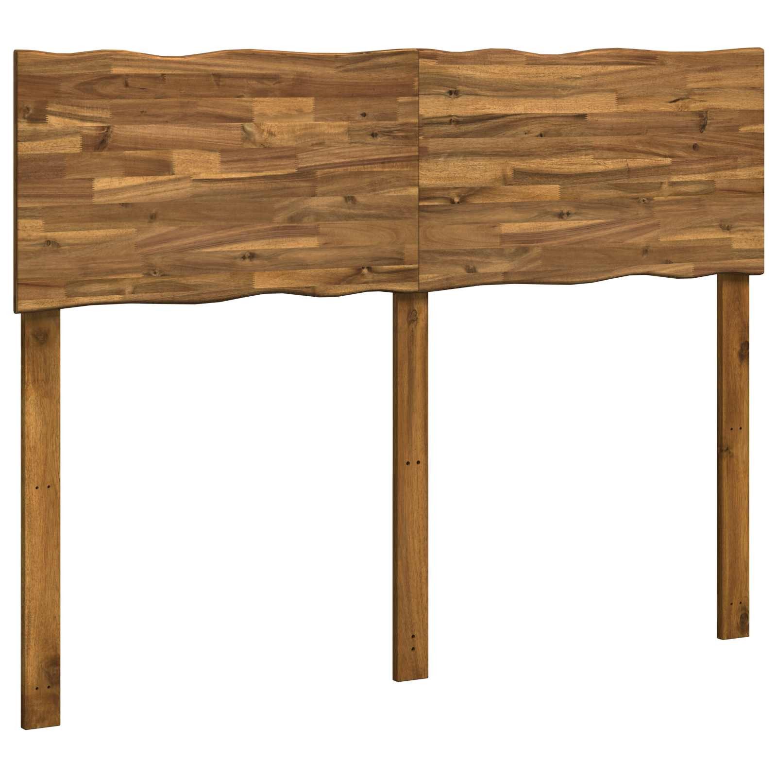 vidaXL Bett Kopfteil mit Live Edge ROSTOCK Natur 140 cm Massivholz (1-tlg)