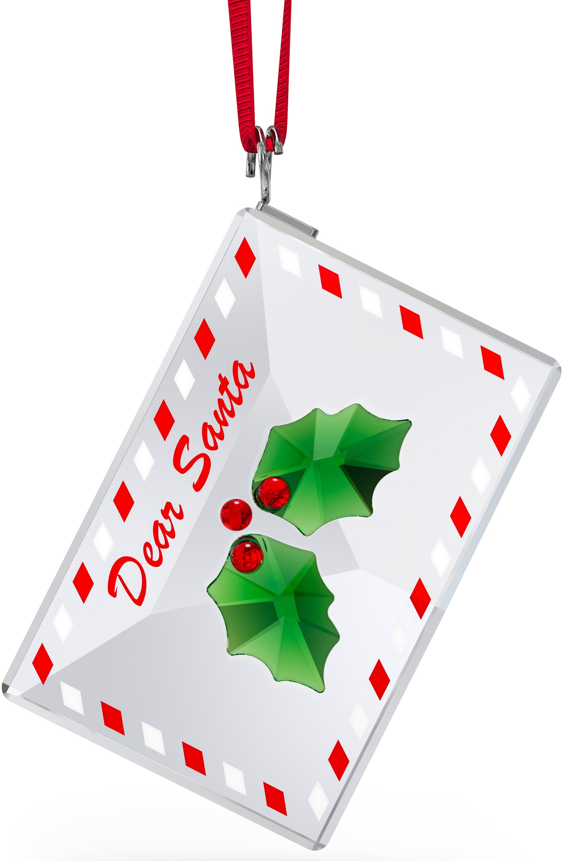 Swarovski Dekofigur Weihnachtsbaum Holiday Cheers Brief an Santa Ornament, 5630339 (1 St), Swarovski® Kristall
