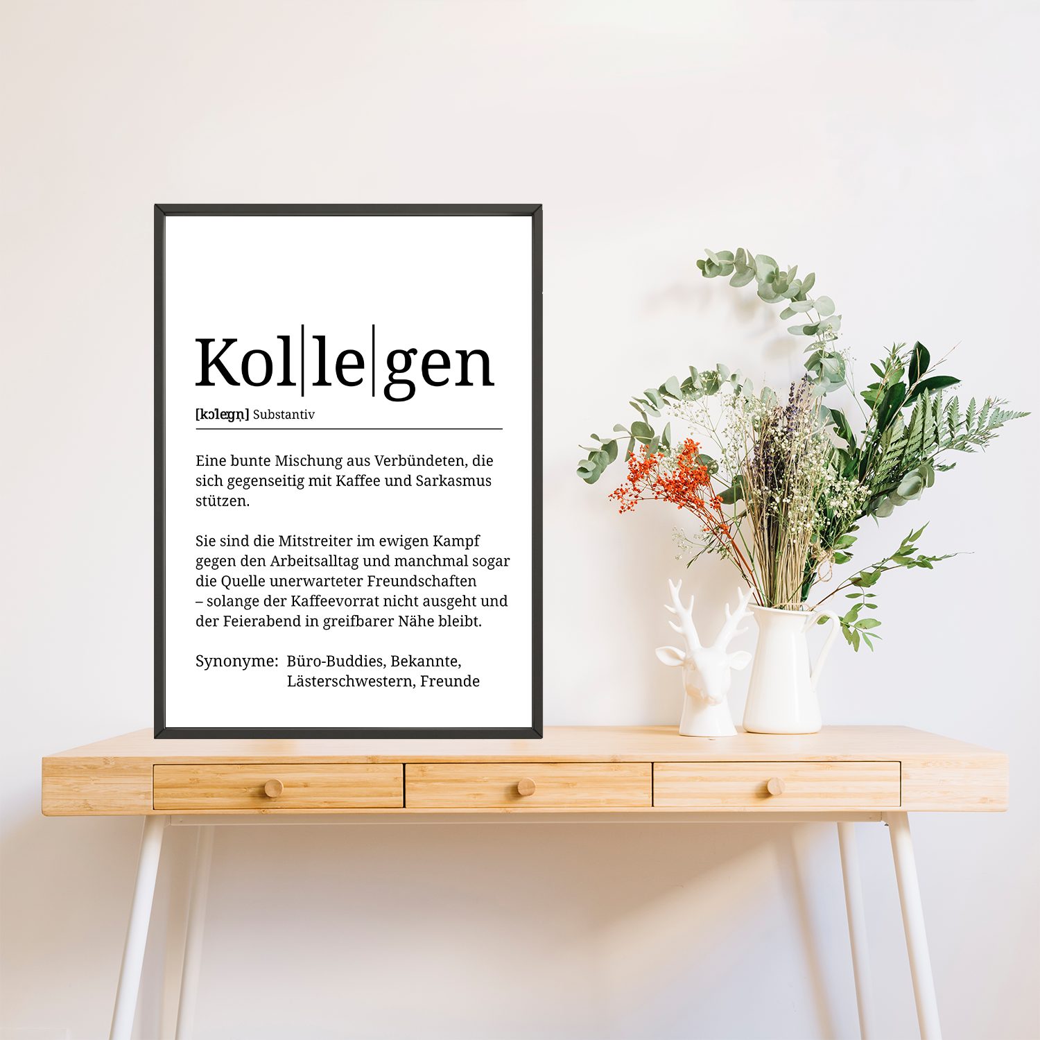 Tigerlino Poster Kollegen Definition Mitarbeiter Geschenk günstig online kaufen