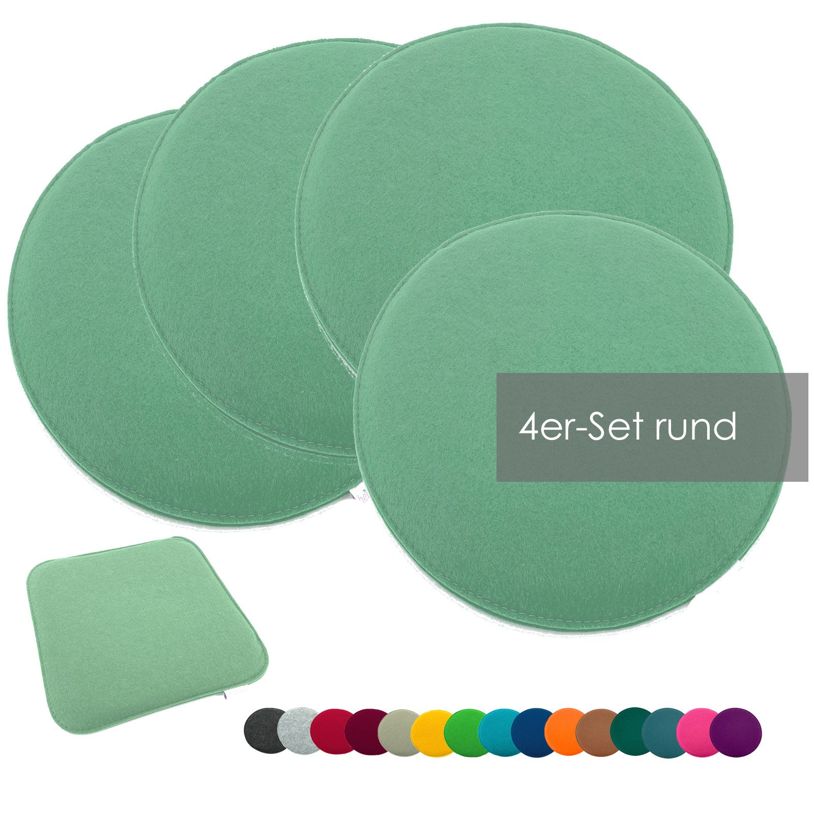 heimtexland Sitzkissen Filz Sitzauflage Stuhlkissen Bankkissen abwaschbar, günstig online kaufen