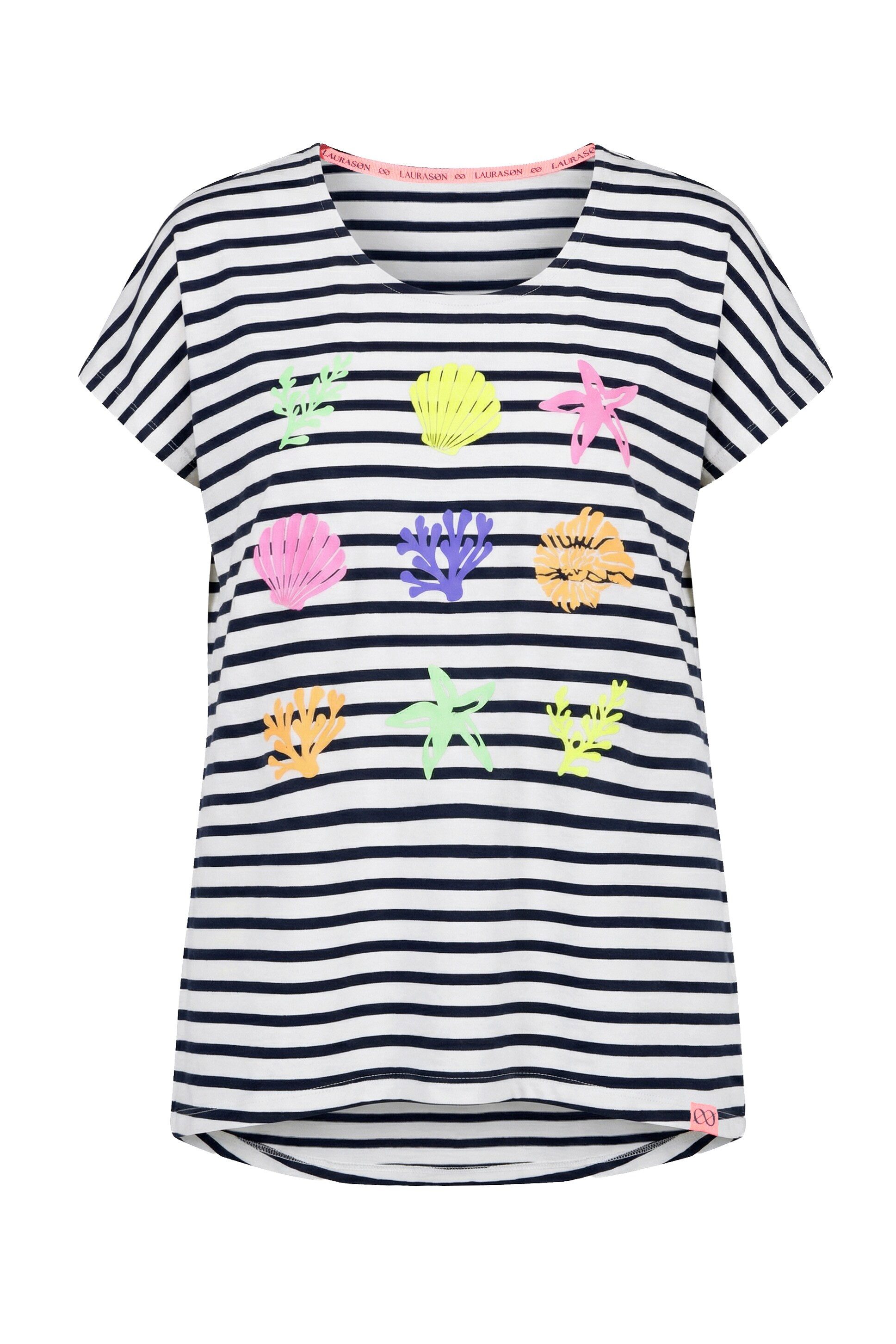 T-Shirt Shirt 1/ Arm Rundhals Print