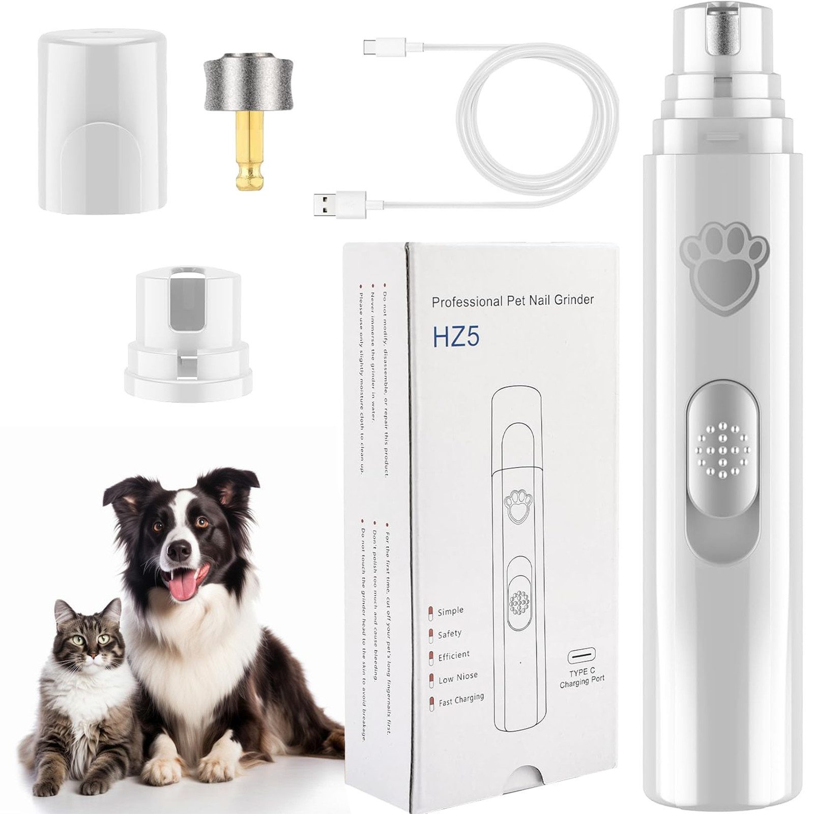 MODFU Krallenschleifer Elektrischer Krallenschneider Hund Katze Hundefeile günstig online kaufen