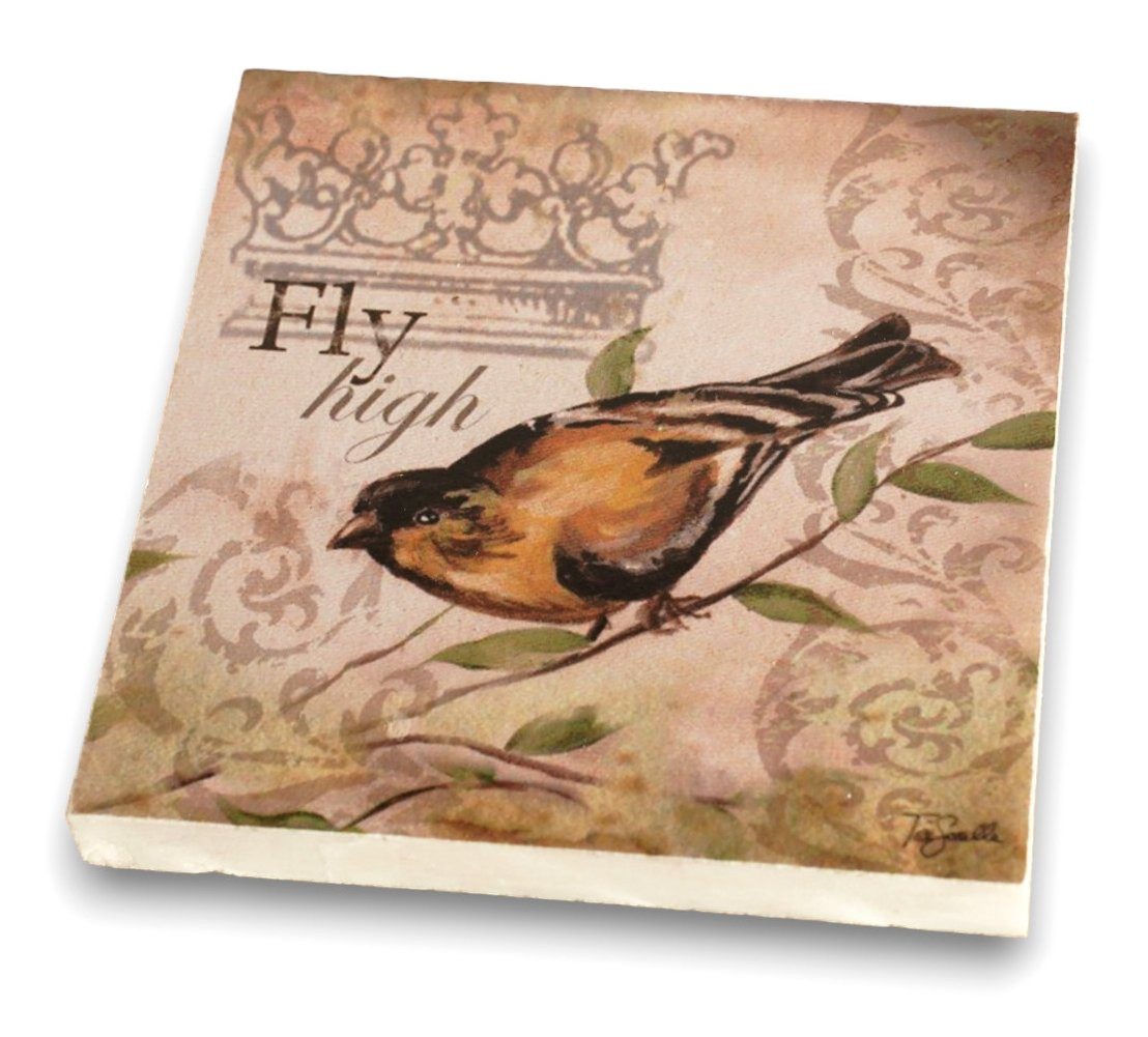 WestCraft Glasuntersetzer Untersetzer aus ECHTEM MAMOR für Glas Tasse, Zubehör für Esstisch, Tisch Küche, Kommode, 1-tlg., Echte Handarbeit