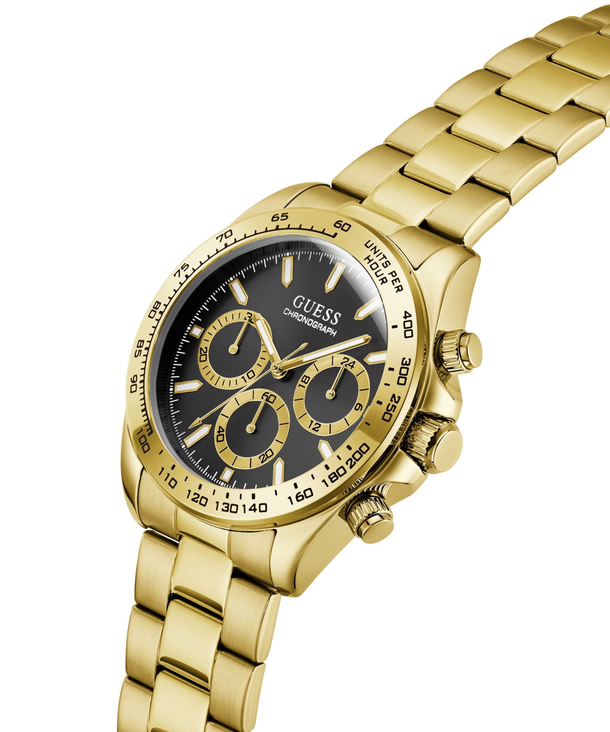 Guess Chronograph ARTHUR GW1058G2, Quarzuhr, Armbanduhr, Herrenuhr, Edelstahlarmband, analog