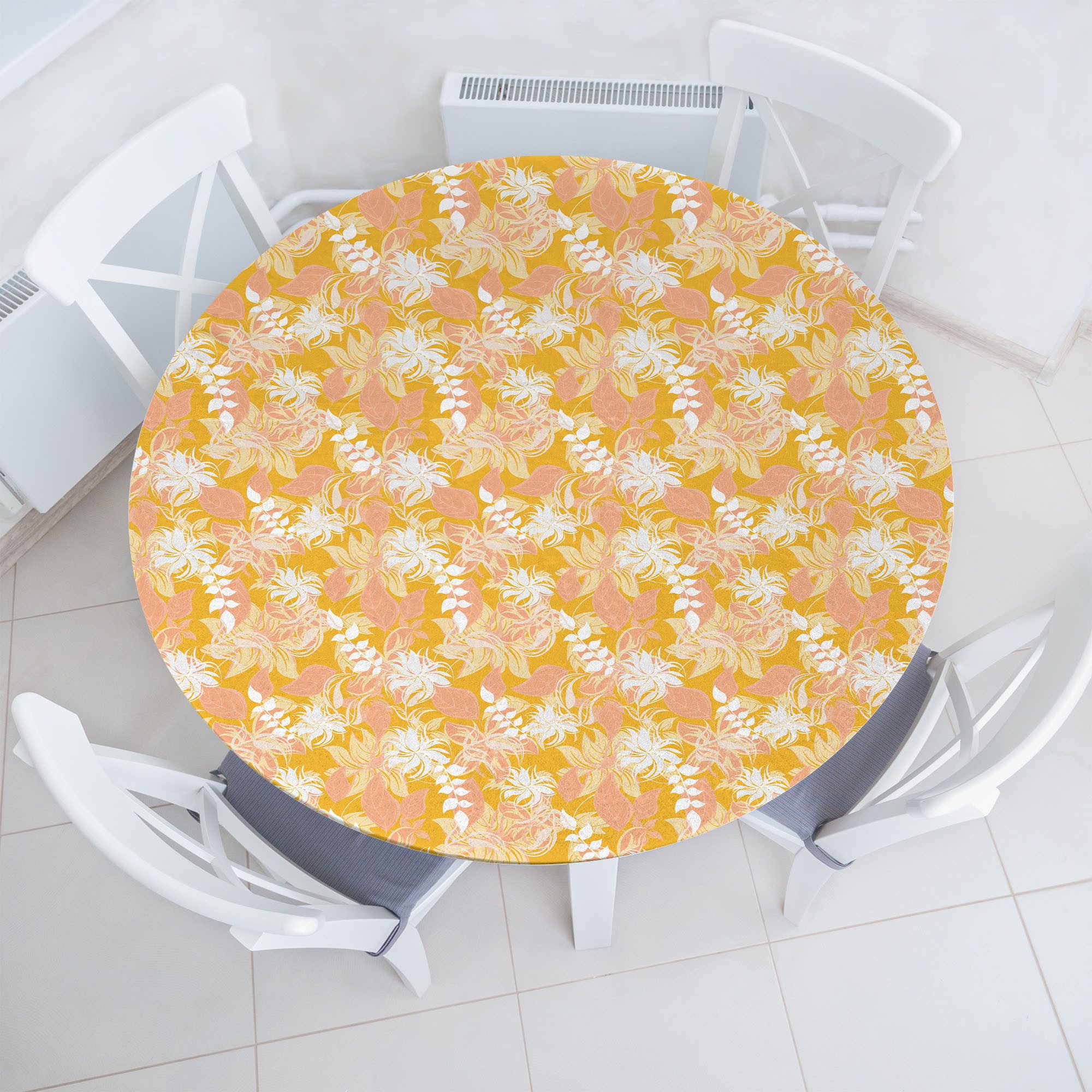 Tischdecke Rundum-elastische Stofftischdecke