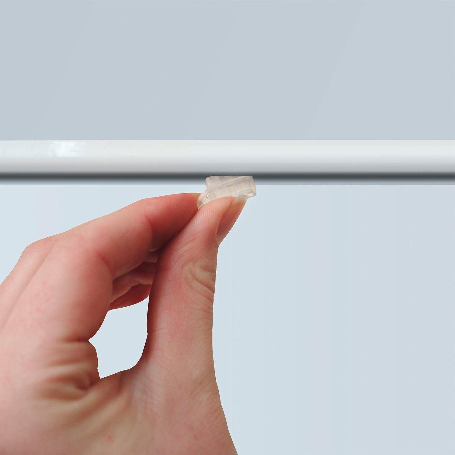 Good Life Vorhangschiene Avana, 1-läufig, Fixmaß, verschraubt, Aluminium, Kunststoff, Metall