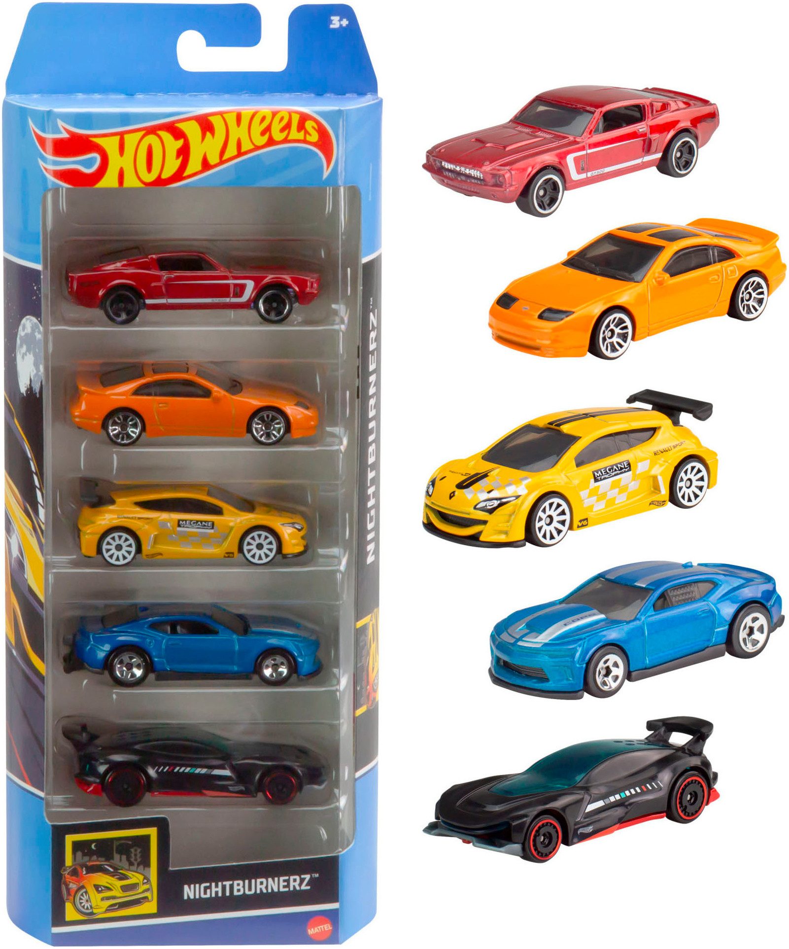 Hot Wheels Spielzeug-Auto 5er Geschenkset, (Set, 5-tlg), im Maßstab 1:64, sortiert