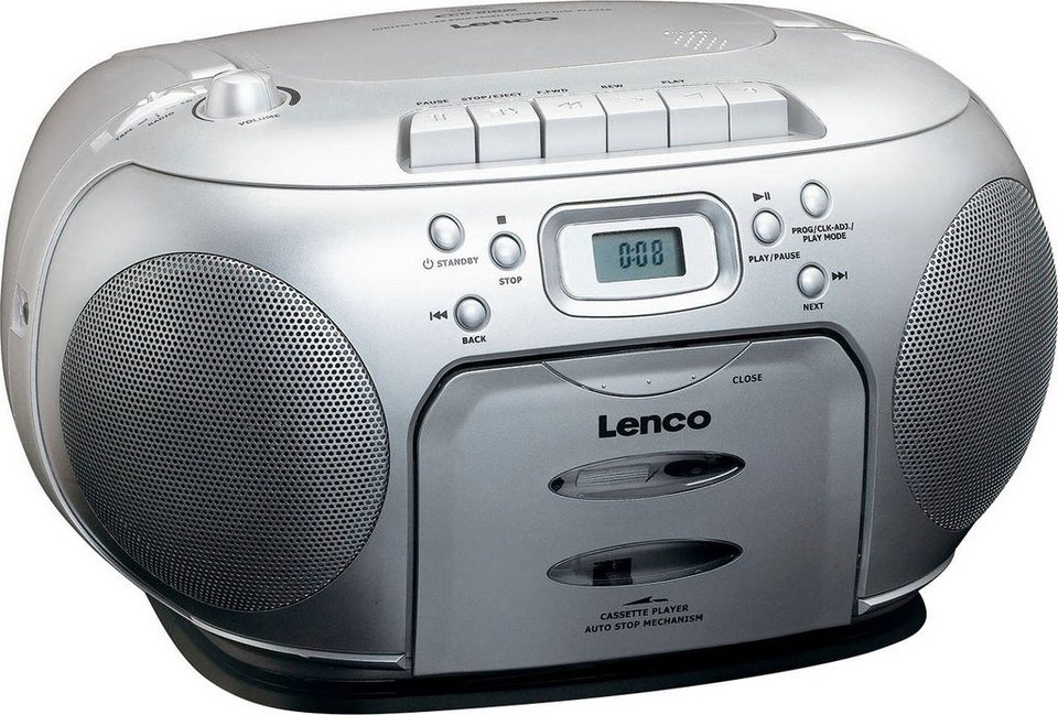Lenco SCD-420SI CD-Radiorecorder (FM-Tuner), Zwei integrierte Lautsprecher
