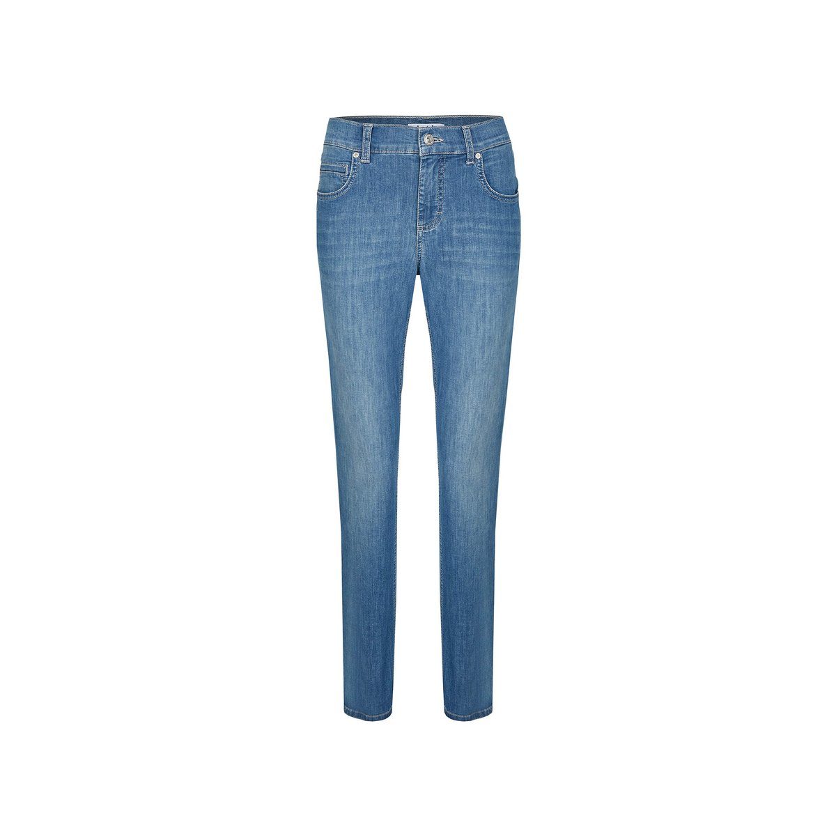 ANGELS 5-Pocket-Jeans blau regular (1-tlg) | Straight-Fit Jeans