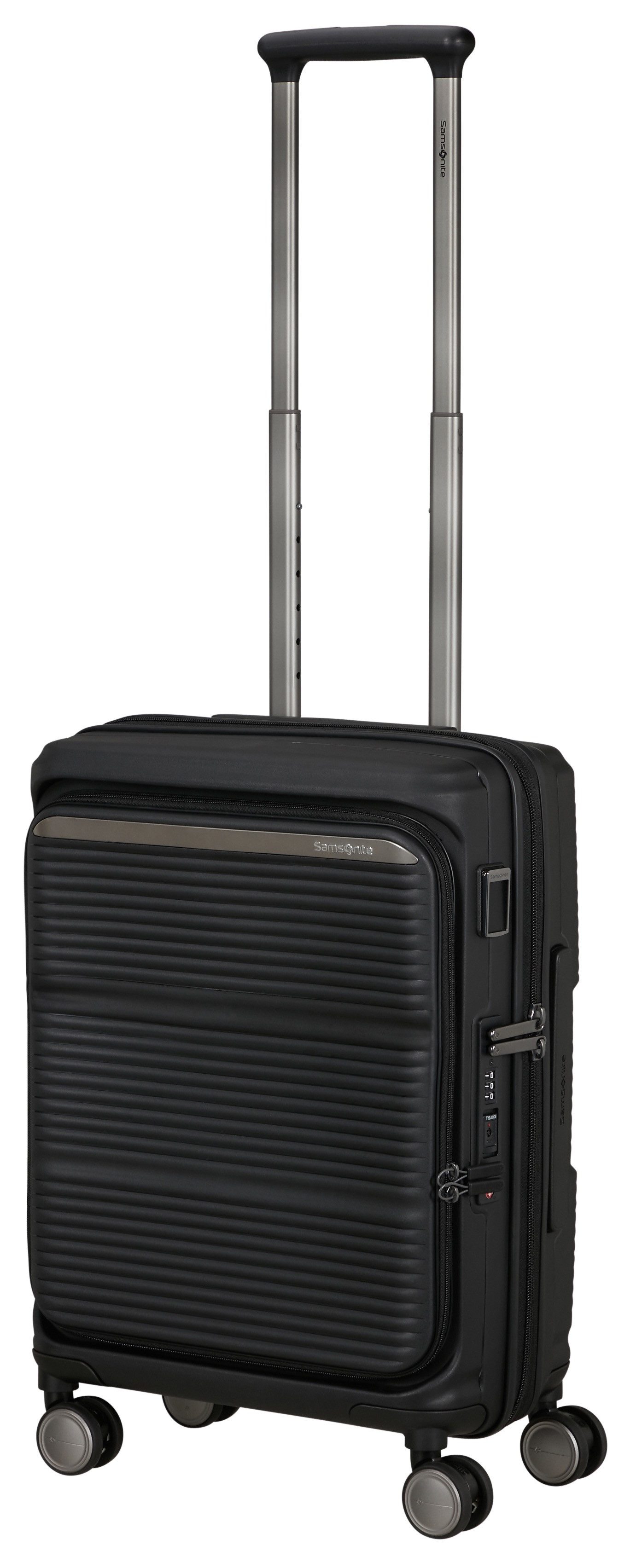 Samsonite Hartschalen-Trolley PARALUX, verschiedene Größen und Farben, 4 Rollen, mit arretierbarem und versenkbarem Druckknopf-Trolleysystem