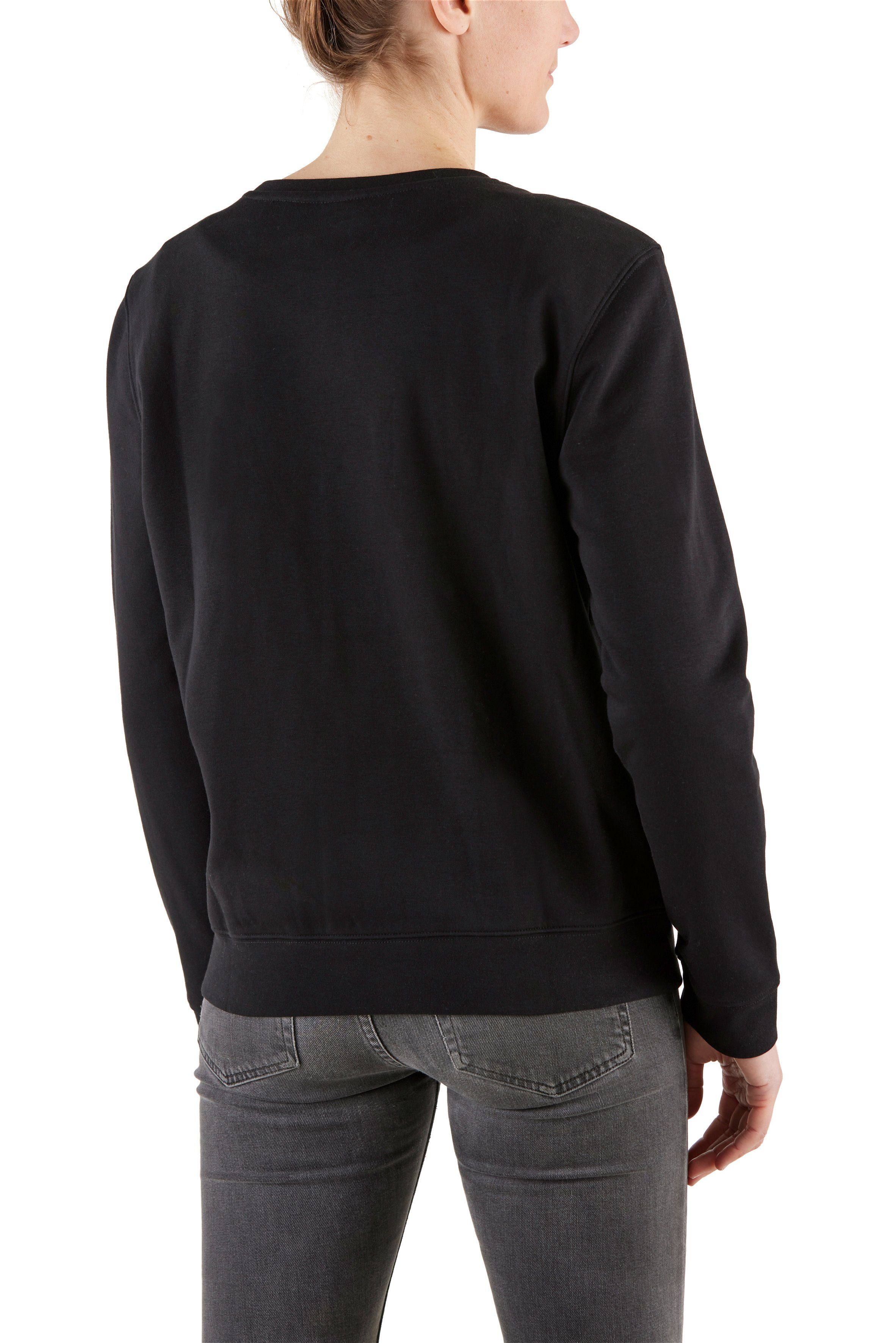 Northern Country Sweatshirt für Damen locker aus leicht trägt und BlackBeauty sich Baumwollmix, soften