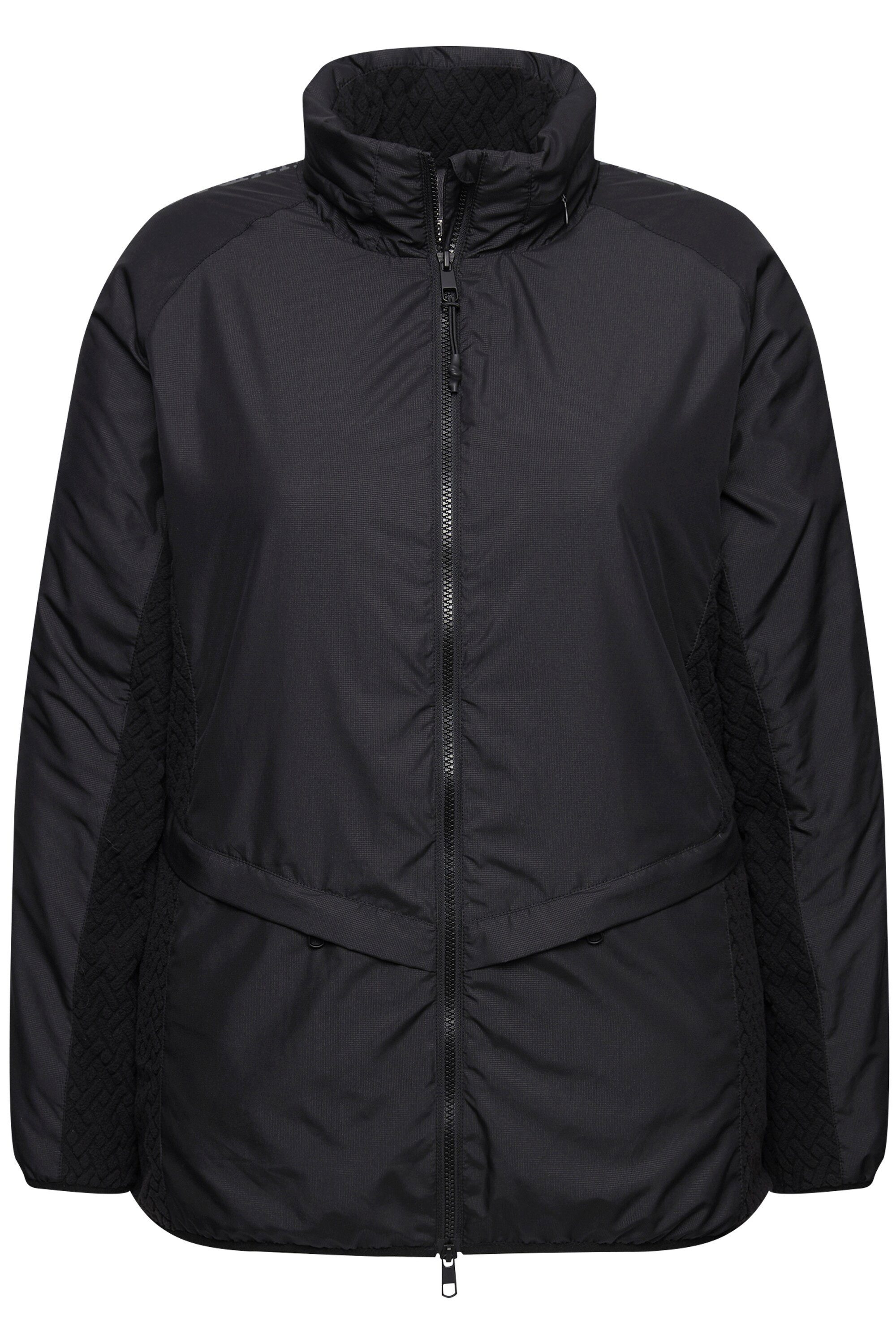 Ulla Popken Funktionsjacke Funktionsjacke Stehkragen Kapuze günstig online kaufen