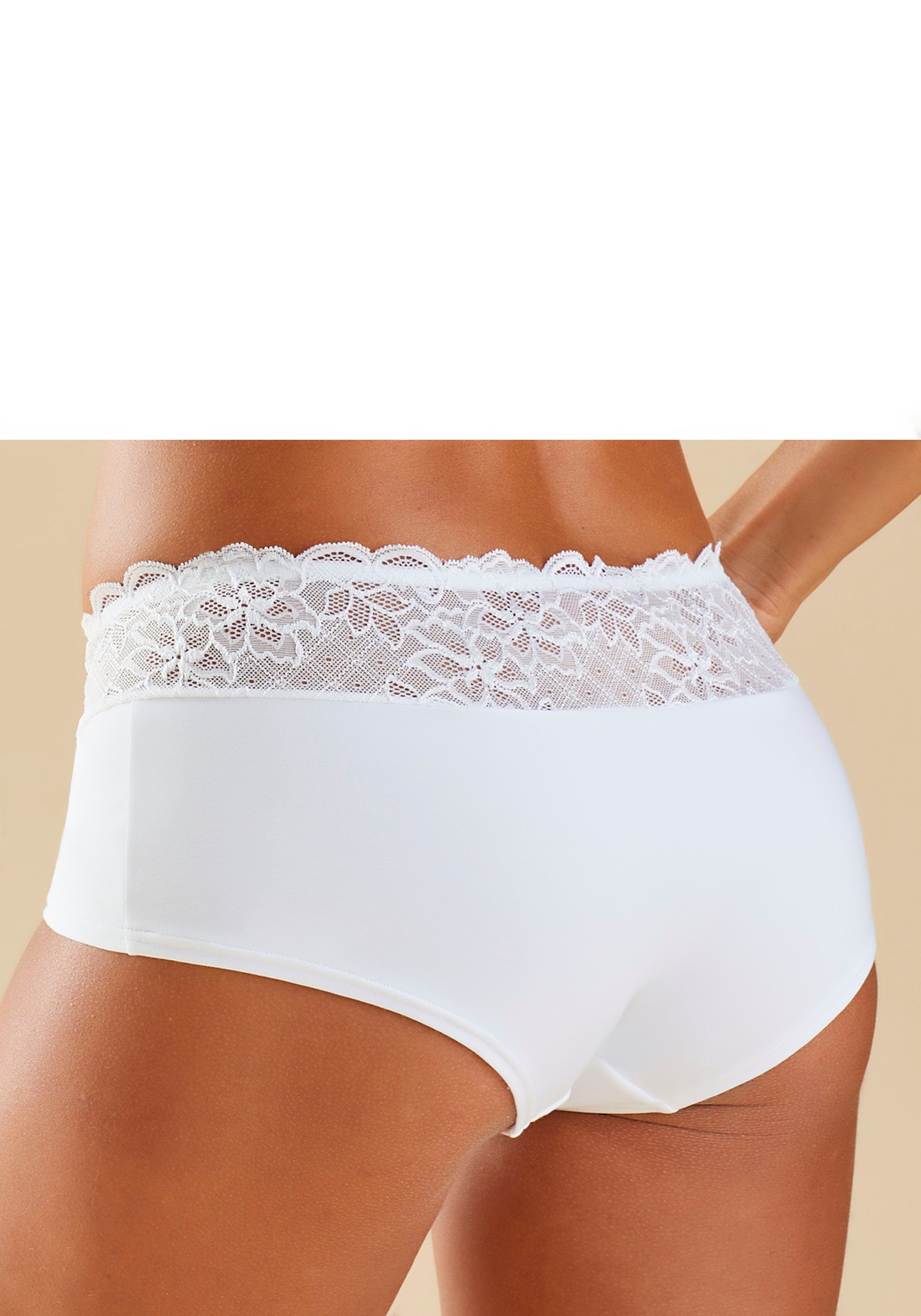 Nuance Panty mit floralem Spitzenbund