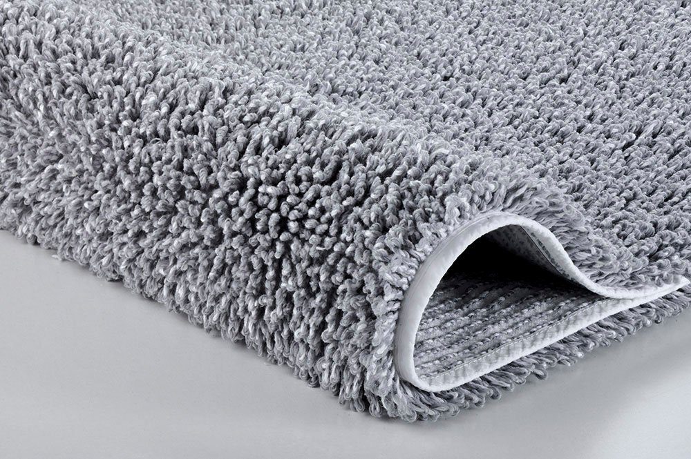 Kleine Wolke Badematte Dana, Badvorleger, Badezimmer Teppich, Höhe 25 mm, rutschhemmend beschichtet, fußbodenheizungsgeeignet, Baumwolle, Polyester, quadratisch, Badteppich, Uni Farben, quadratisch & rechteckig erhältlich