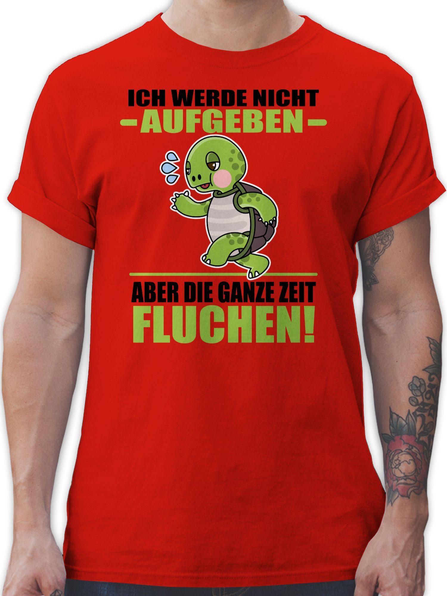 Shirtracer TShirt »Ich werde nicht aufgeben aber die ganze Zeit