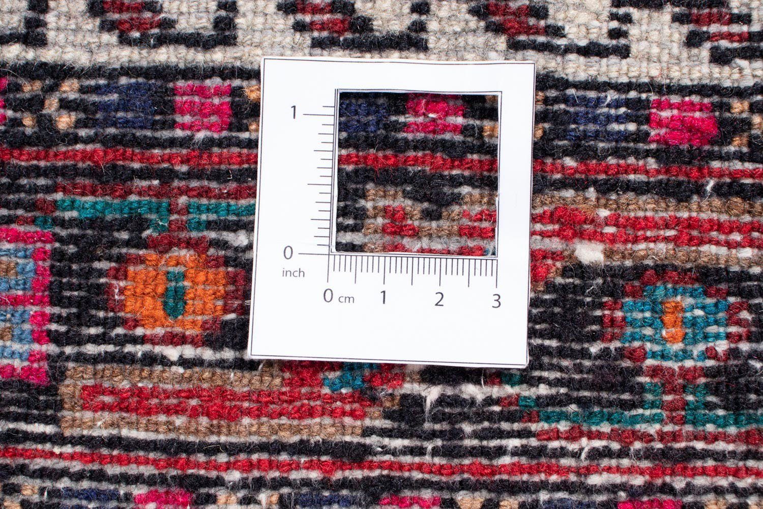 Nomadic - dunkelrot, x 10 cm Handgeknüpft, Perser morgenland, rechteckig, Orientteppich - Zertifikat - 136 Höhe: 230 Wohnzimmer, mit Einzelstück mm,