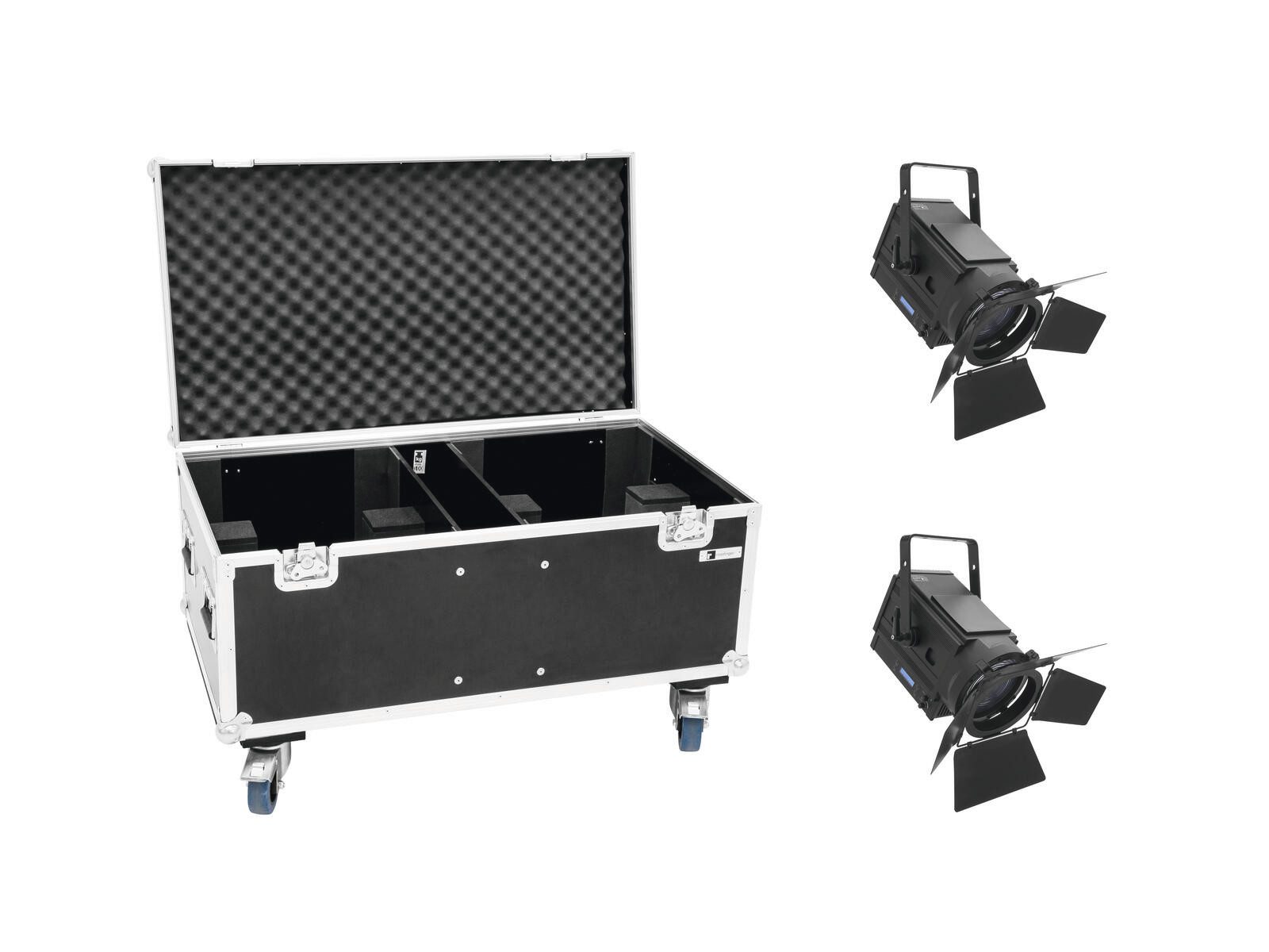 Discolicht EUROLITE Set 2x LED THA-250F + Case