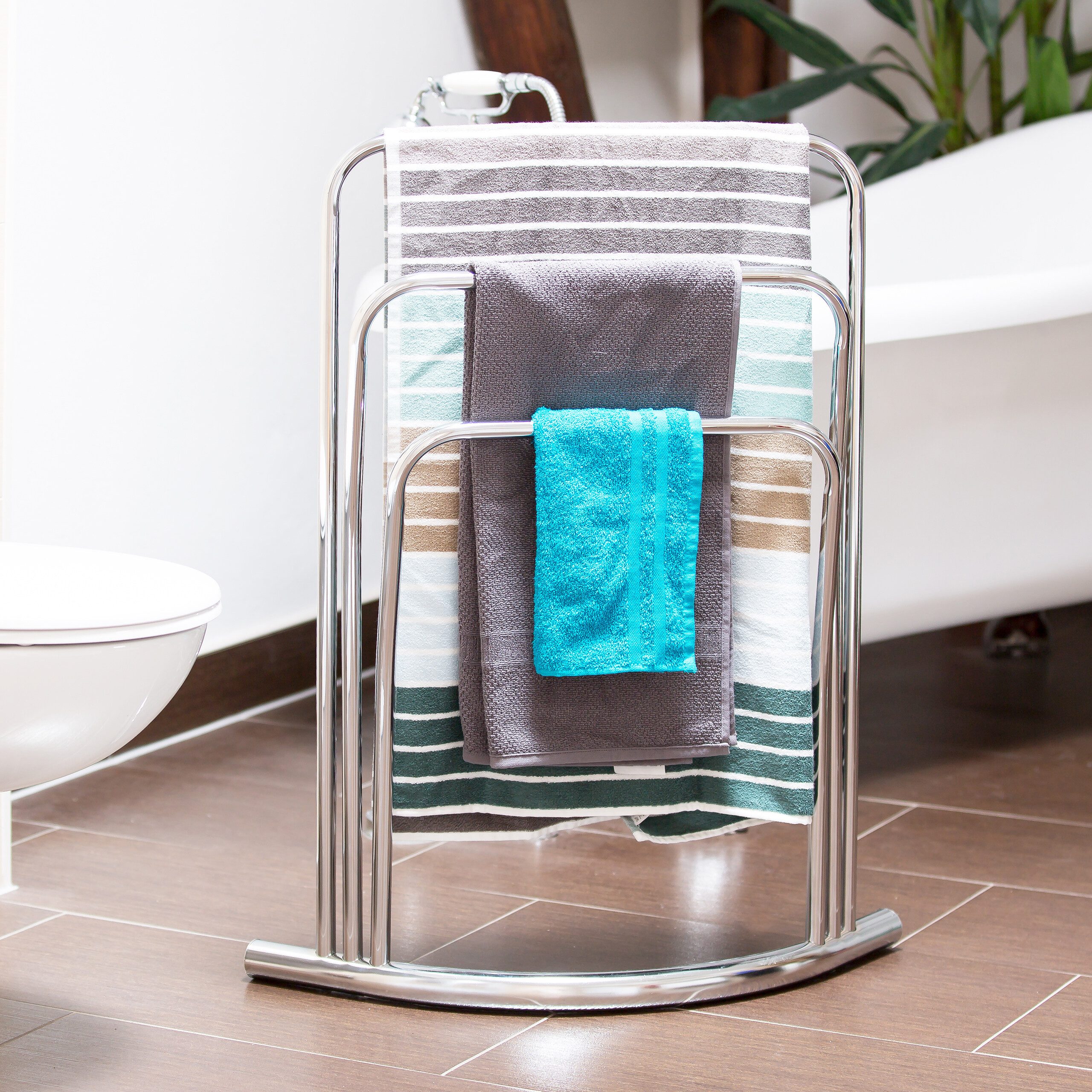 relaxdays Handtuchständer CURVY