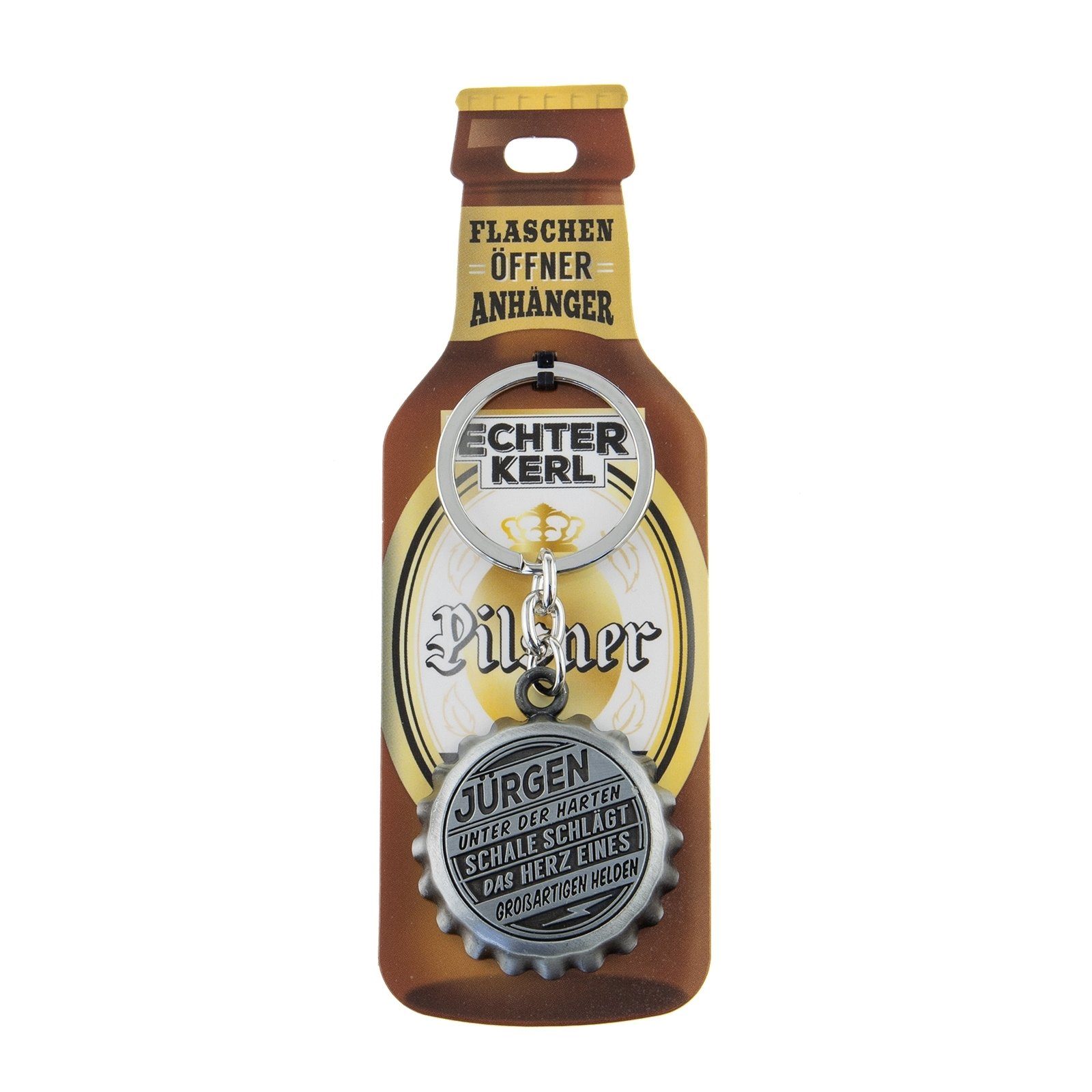 HTI-Living Flaschenöffner Echter Kerl Flaschenöffner Jürgen (Stück, 1-tlg., 1 Flaschenöffner), Geschenkidee