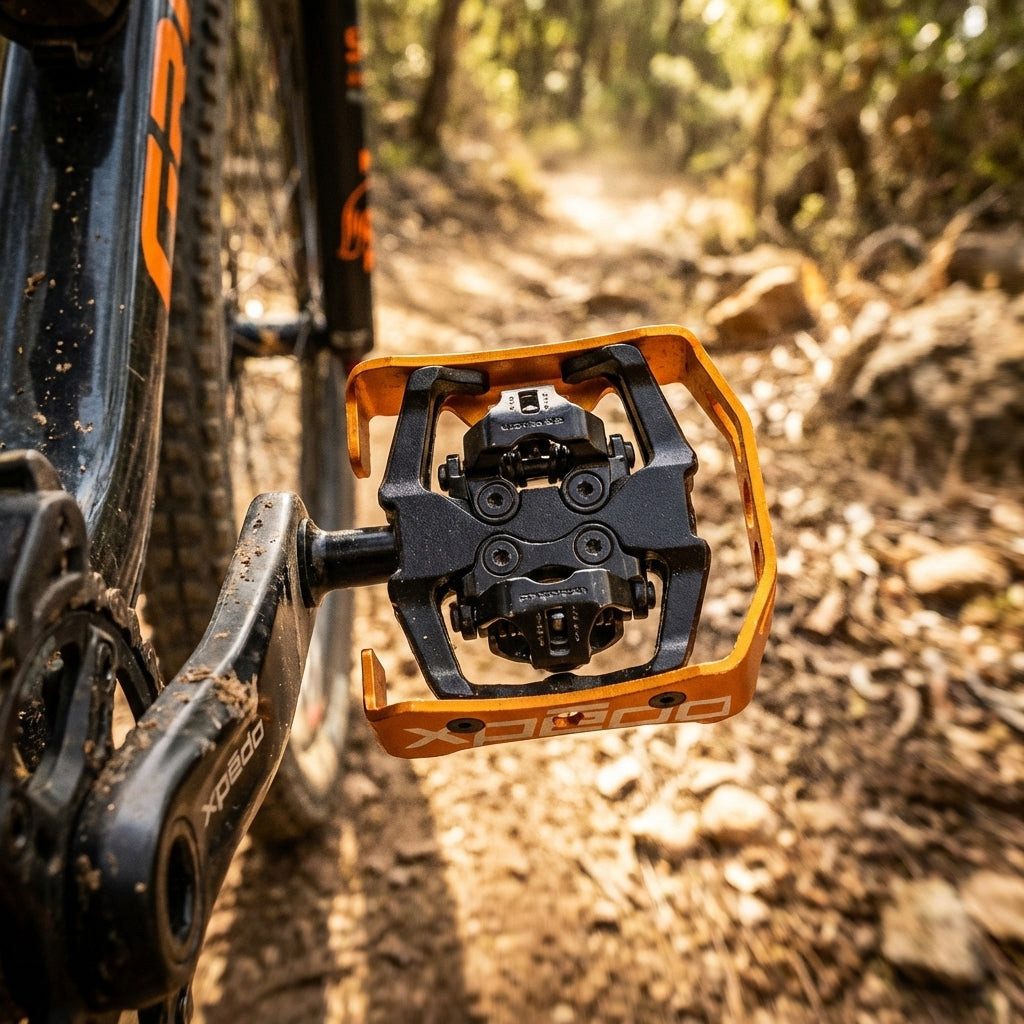 Xpedo Klickpedale Xpedo Pedal Clipless Milo schwarz orange 9 16 Zoll XCF13AC