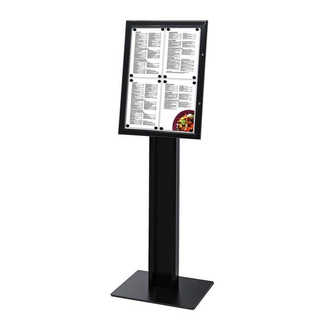 Showdown Displays Hängevitrine Speisekartenkasten Freistehend 4x DIN A4 Alu günstig online kaufen