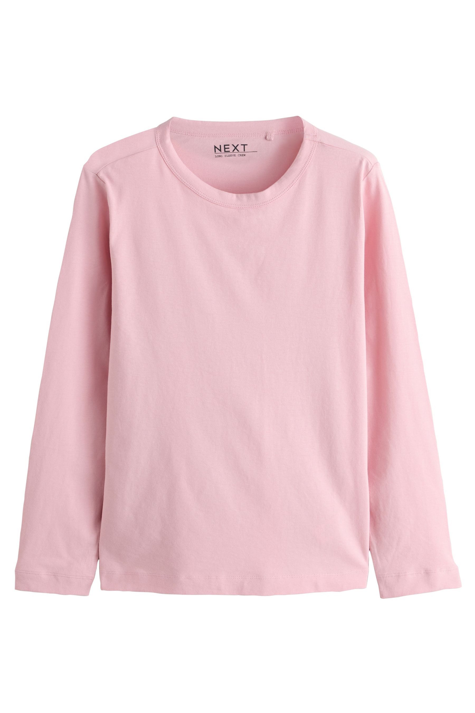 Next T-Shirt 5er-Pack Langarmshirts mit Rundhalsausschnitt günstig online kaufen