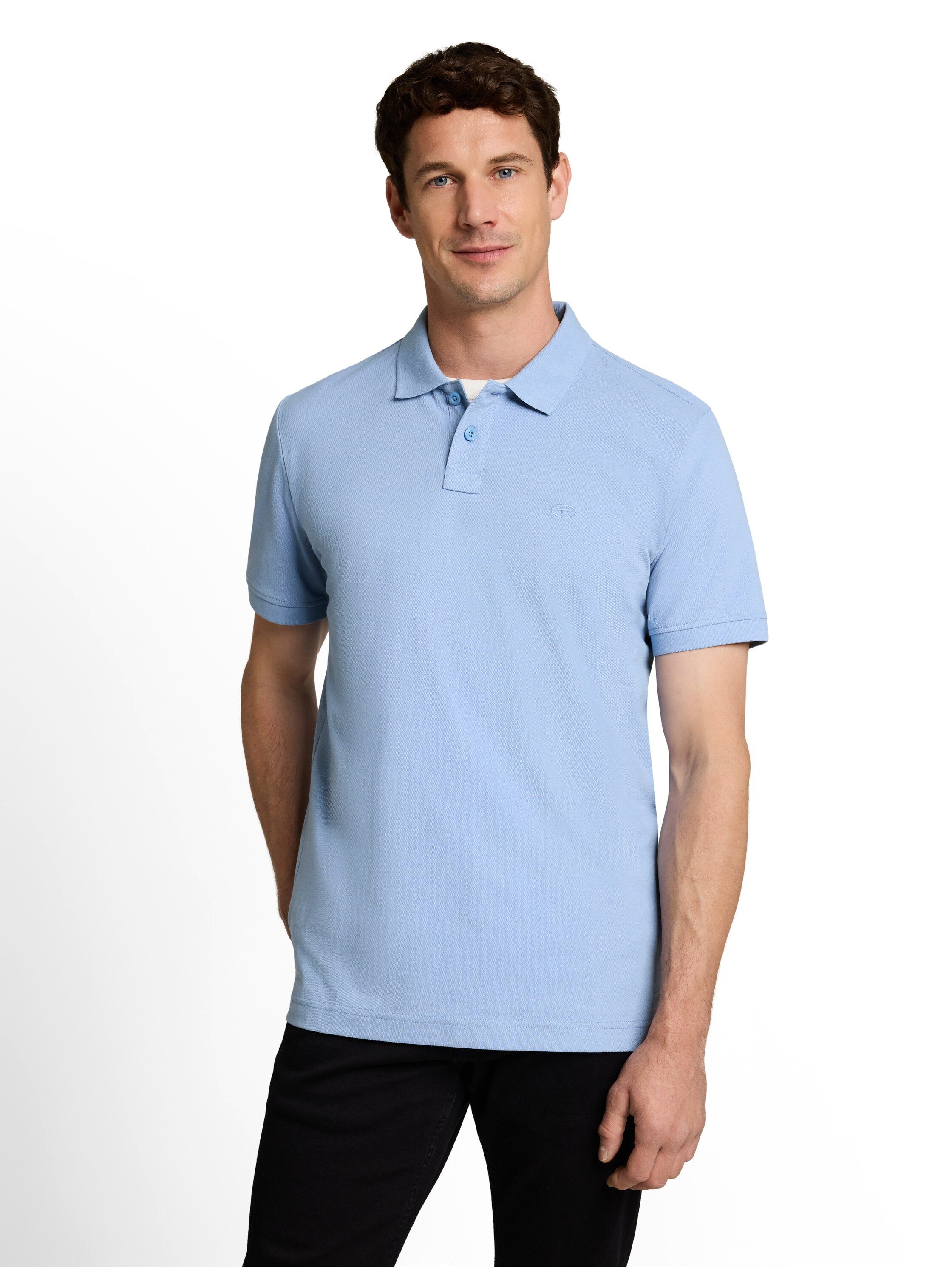 TOM TAILOR Poloshirt Poloshirt mit Logostickerei
