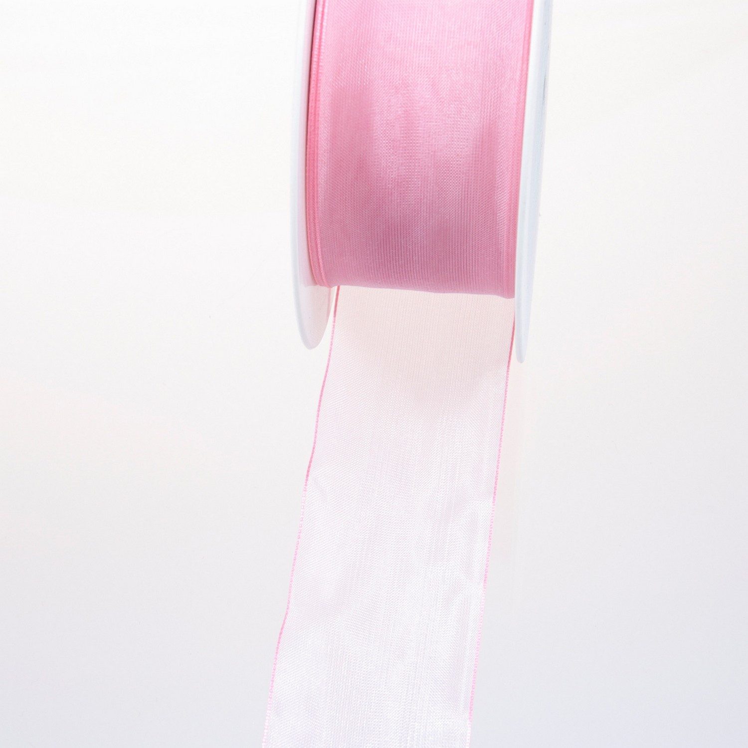 Deko AS Dekoband Organzaband mit Webkante - 38mm - 50m - col. 50 rosa - 2x25m