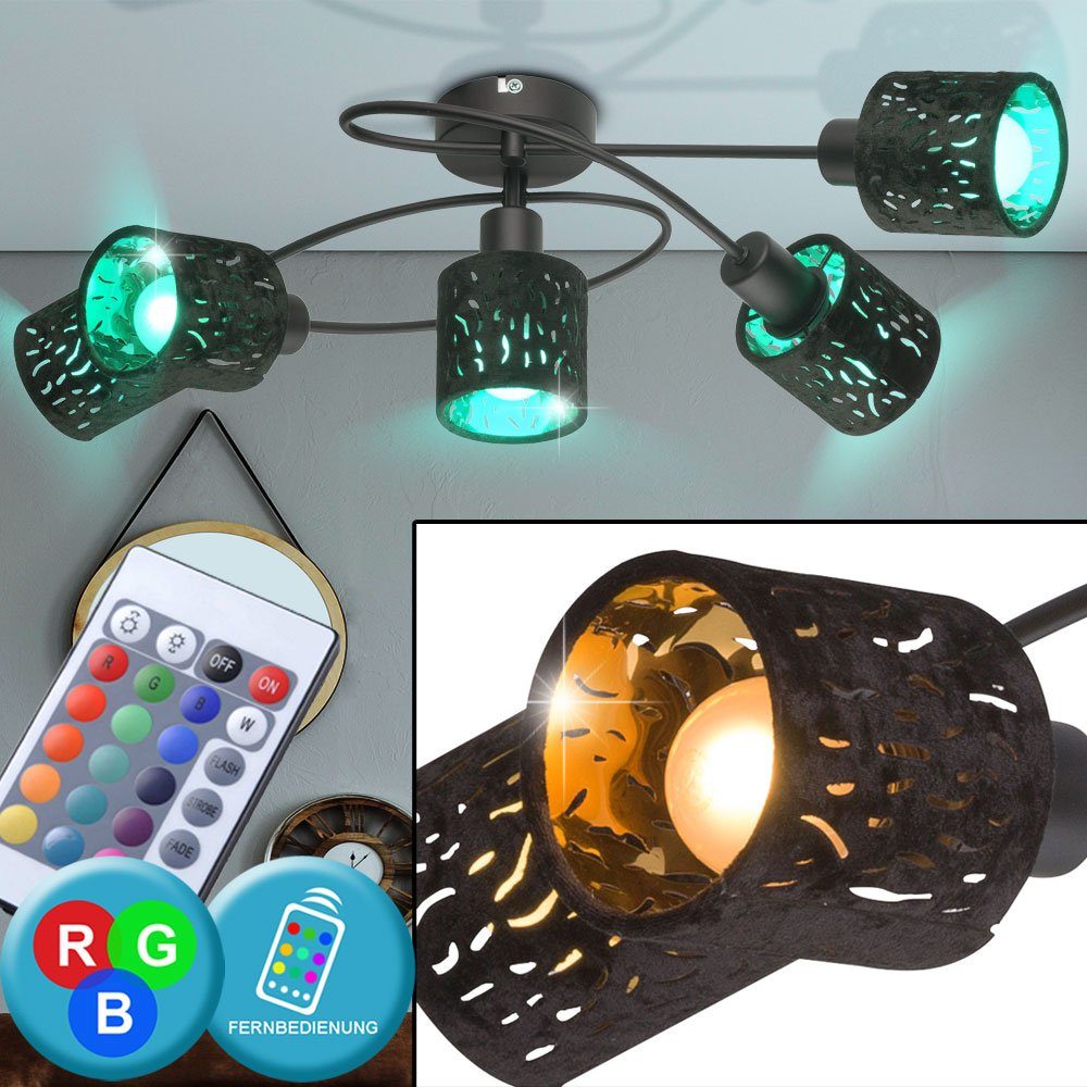 etc-shop Deckenleuchte, Decken Leuchte Wohn Zimmer Lampe Dekor