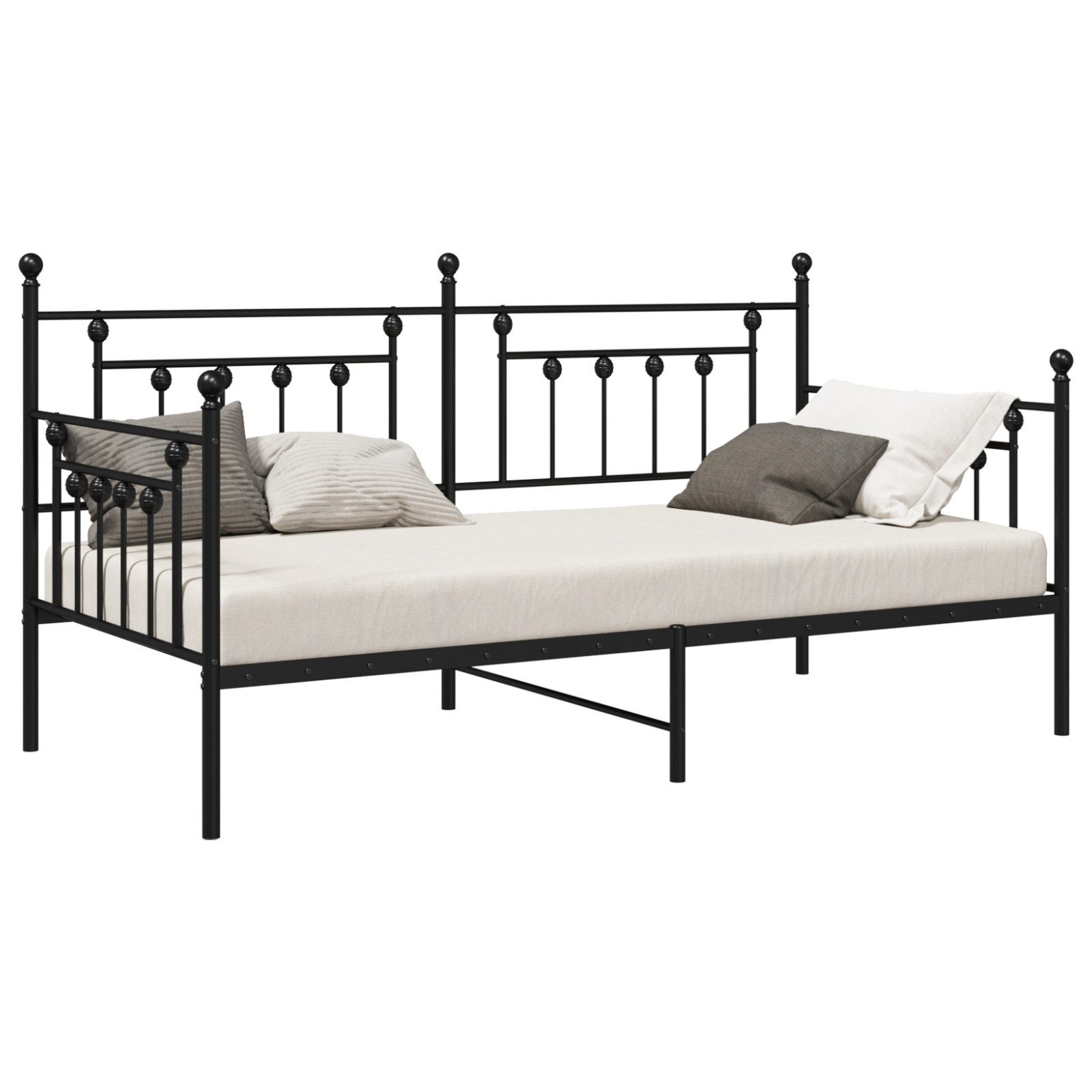 vidaXL Bett Daybed Rahmen Schwarz 90x190 günstig online kaufen