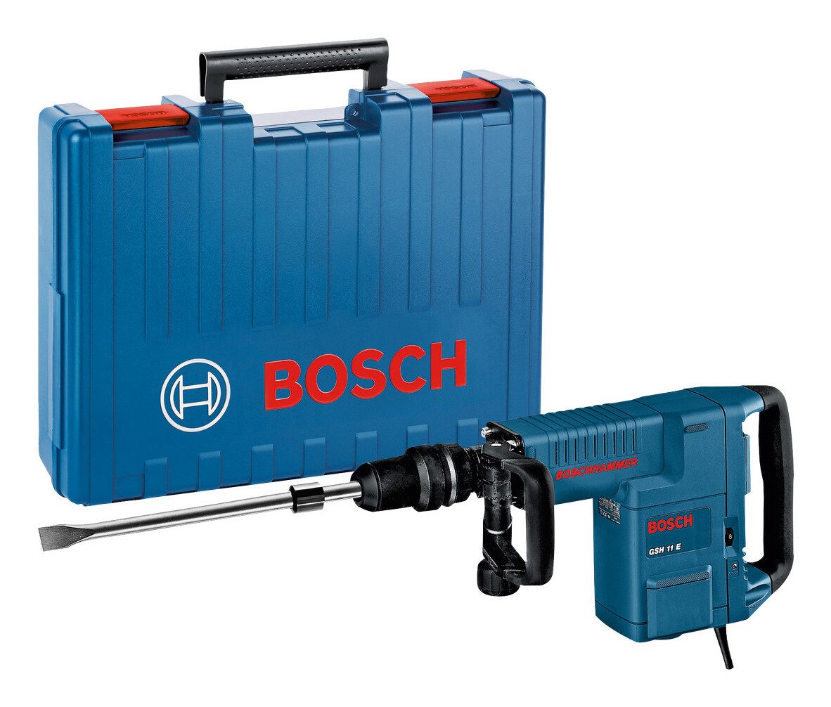 BOSCH Schlagbohrmaschine GSH 11 E, Schlaghammer mit SDS max - im Handwerkerkoffer