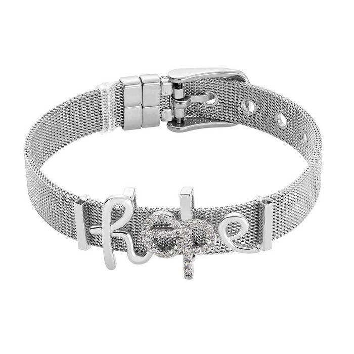 Heideman Armband Mesh Armband Hope poliert (Armband inkl. Geschenkverpackung) Charms sind austauschbar