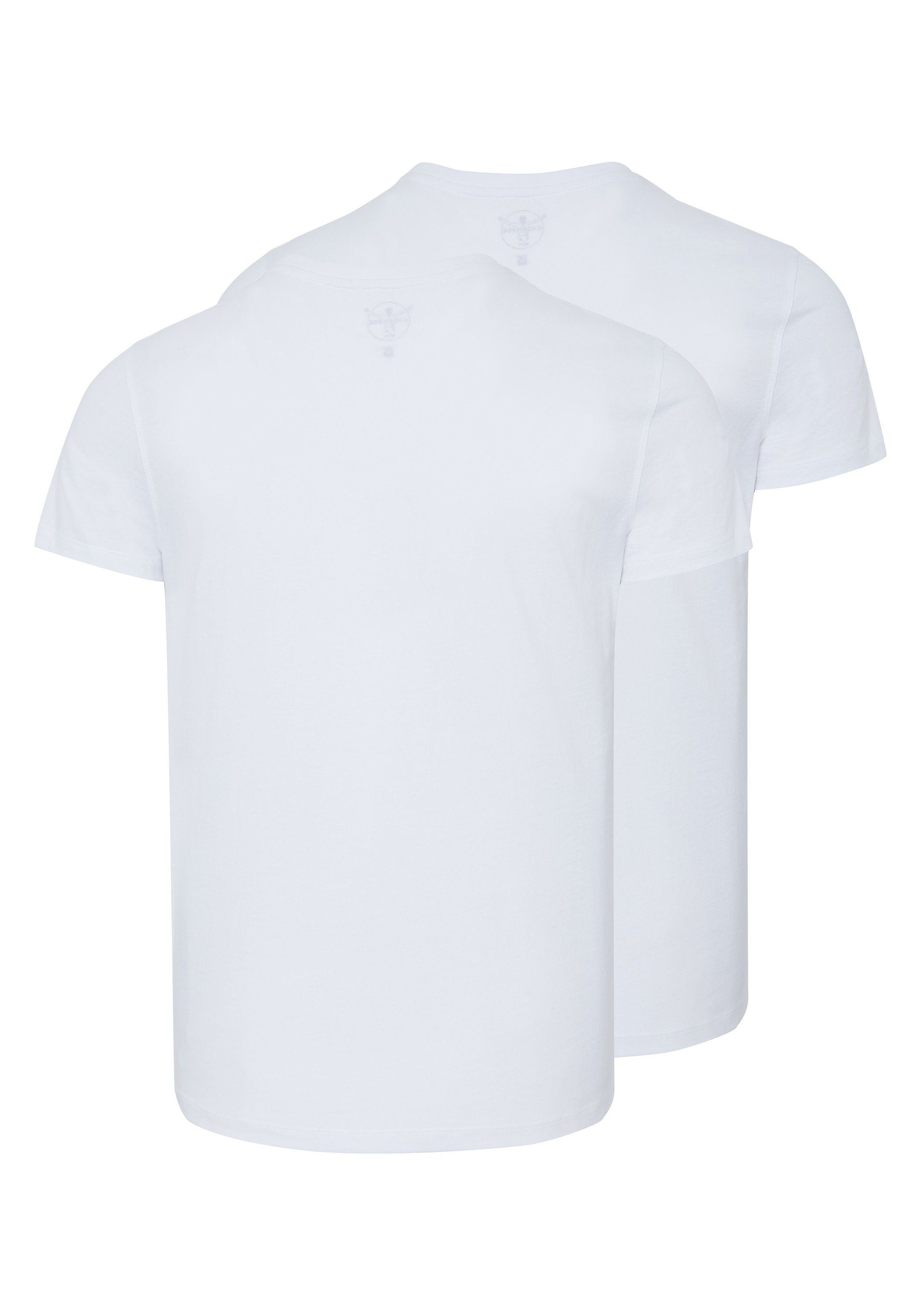 Logo Chiemsee Basic-Stil mit White T-Shirts 2 im Bright Print-Shirt