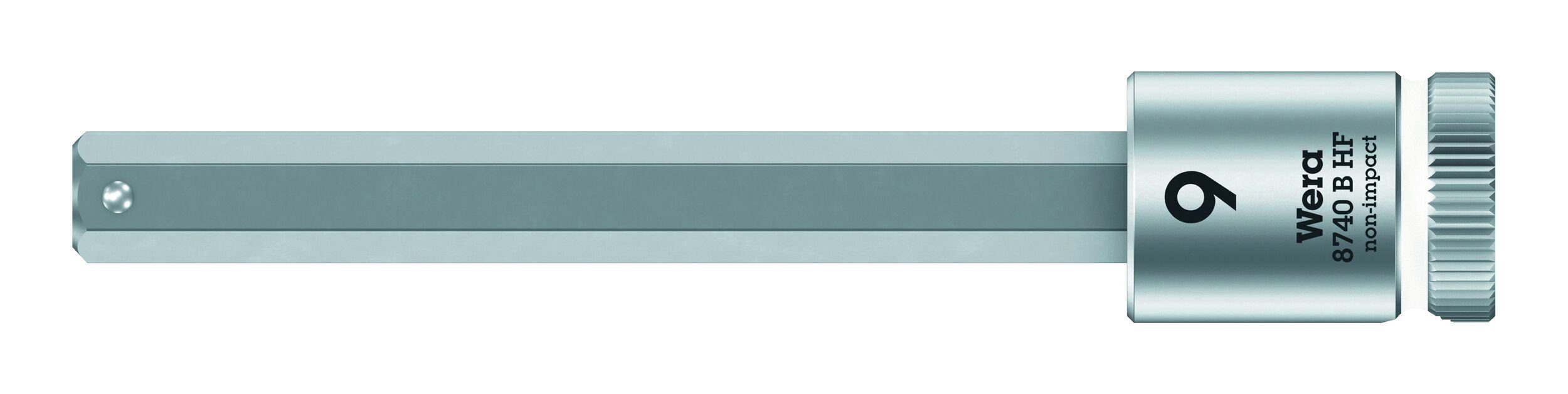 Wera Steckschlüssel, mm m. 3/8" Innensechskant Schraubendrehereinsatz Haltefunktion 100 x 9