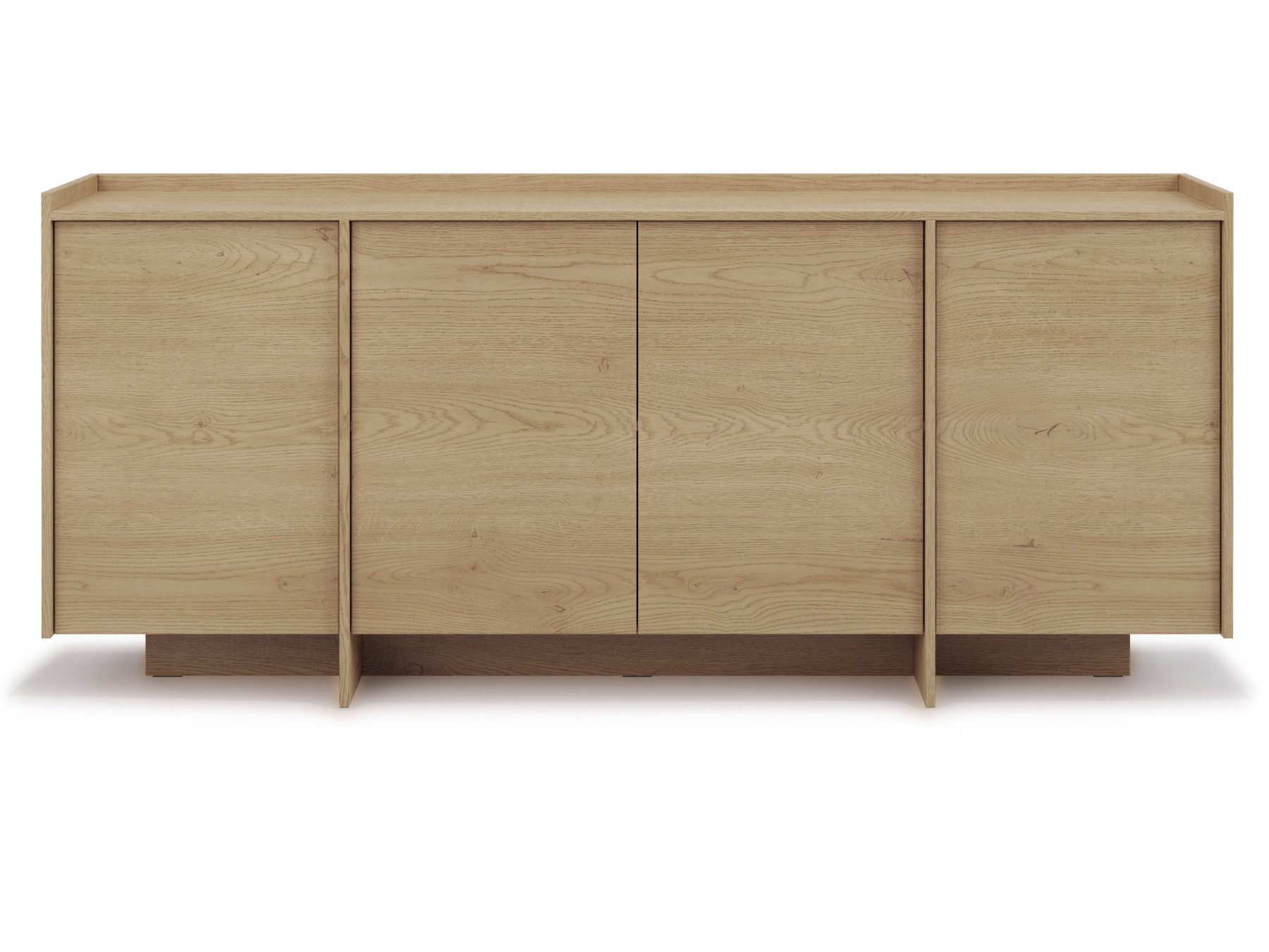 Beautysofa Kommode JUNI mit 4 Türen (Push-to-Open-Funktion, im Japandi-Stil), Breite: 200 cm